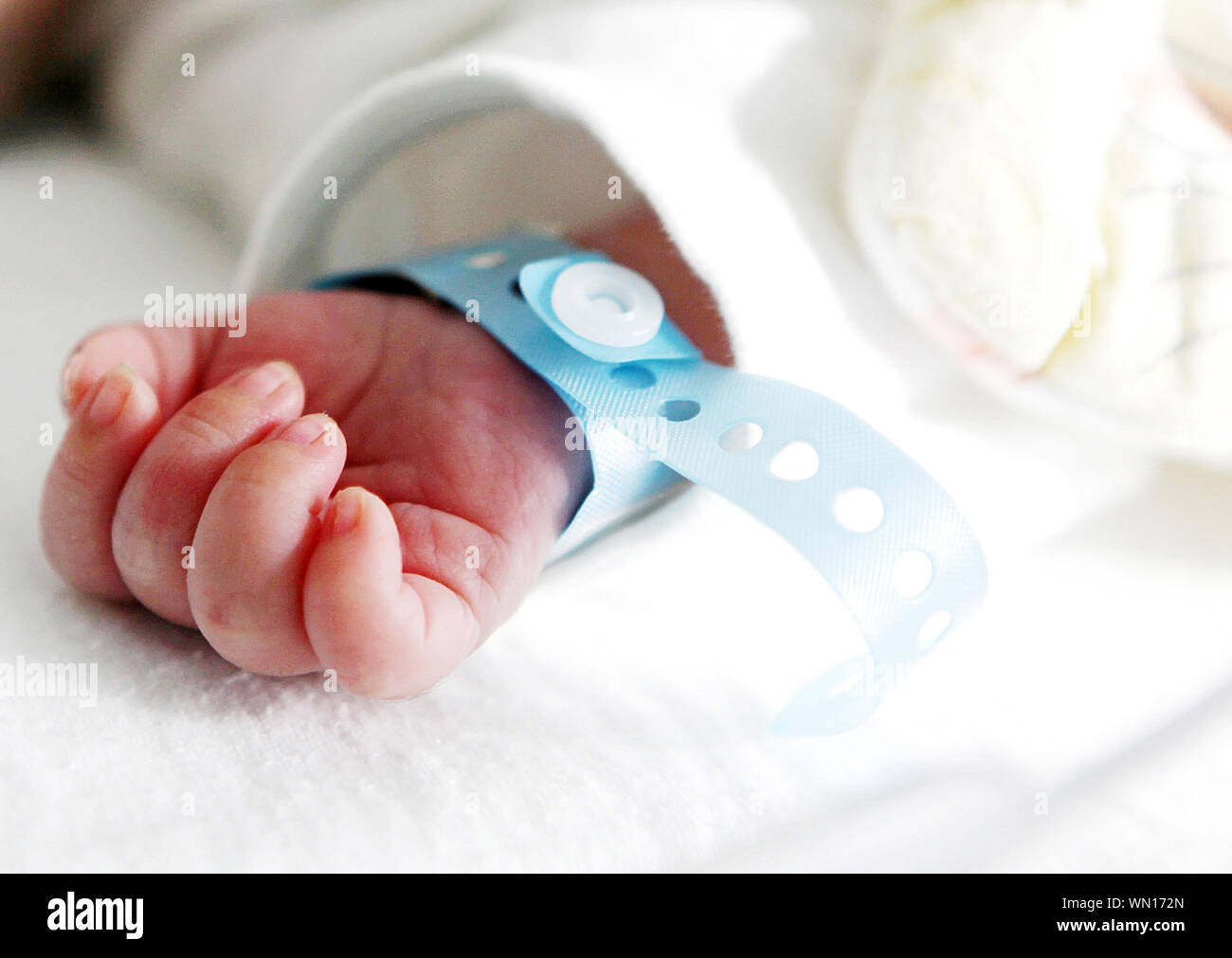 Newborn Baby Hospital Tag High Resolution Stock Photography and Images