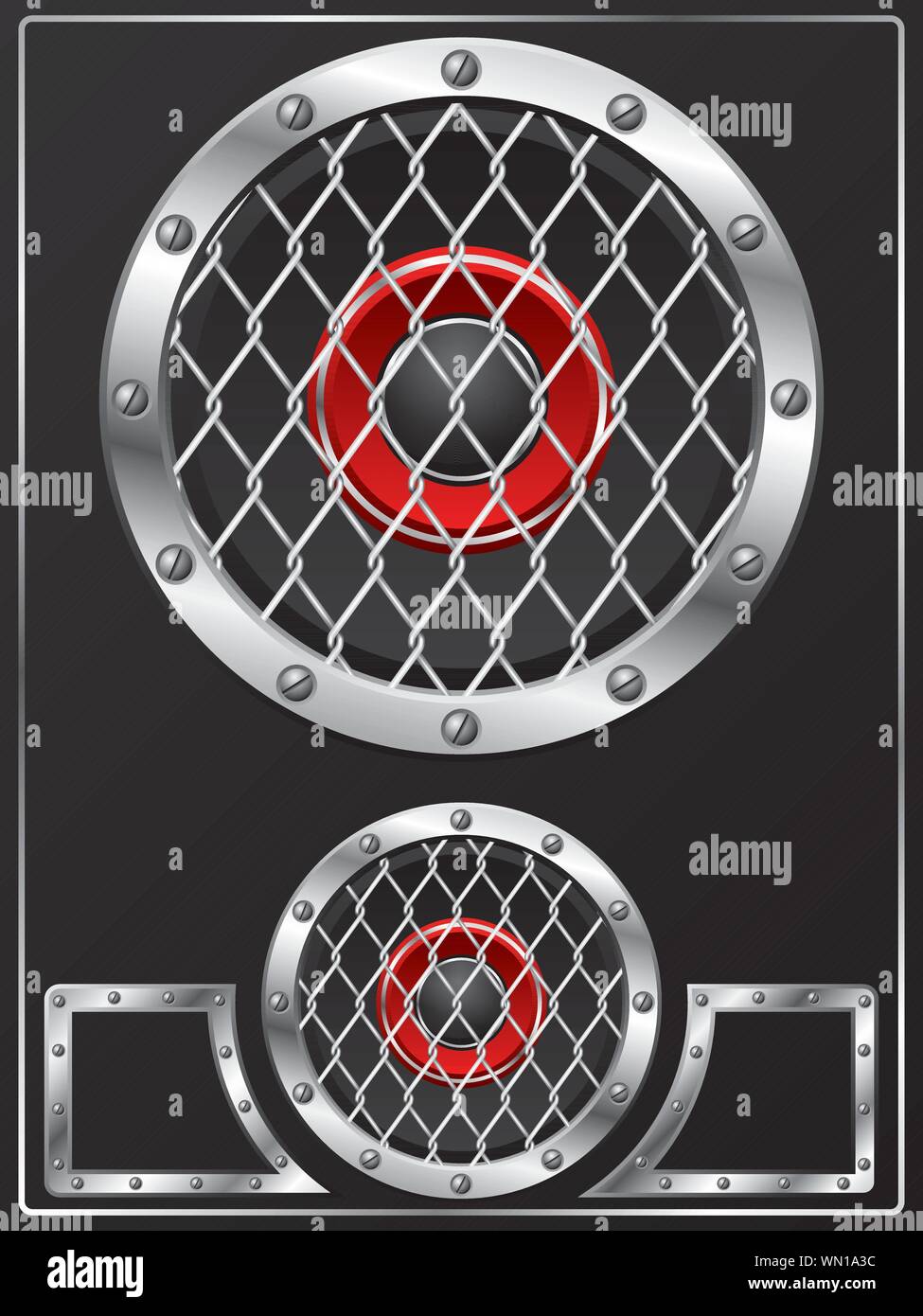 Speaker with grid design Stock Vector Image & Art - Alamy