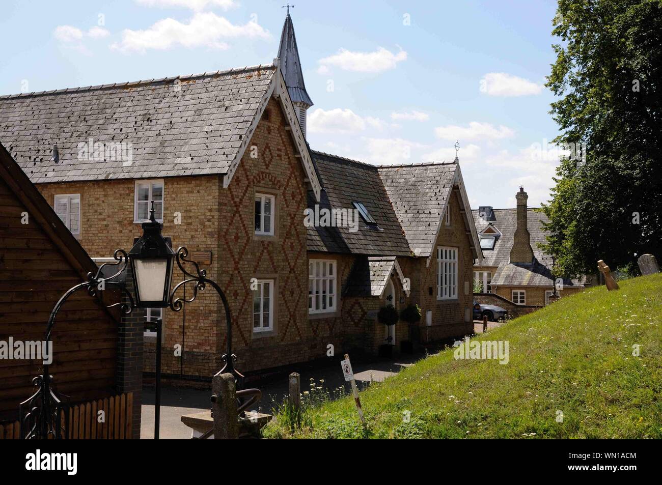 “The Old School” seen from the churchyard of All Saints Church