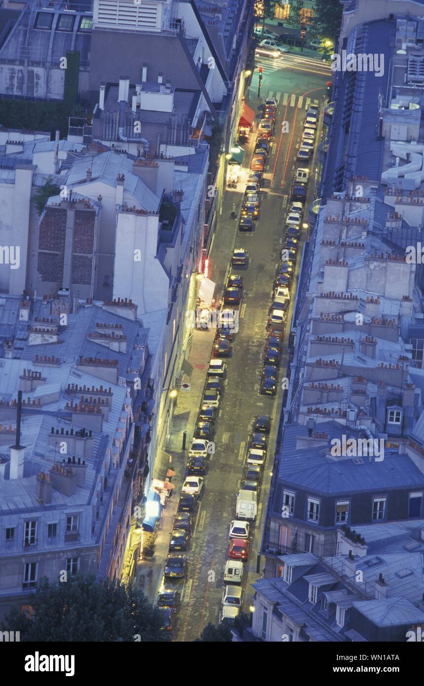 Paris, Blick vom Eiffelturm - Paris, View from Eiffel Tower Stock Photo