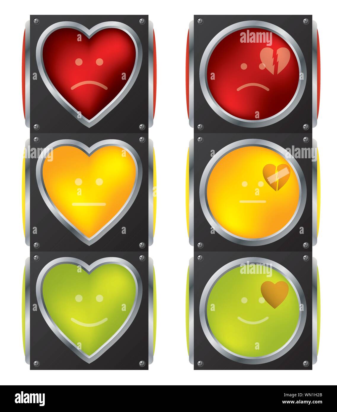 Love traffic lights Stock Vector Image & Art Alamy