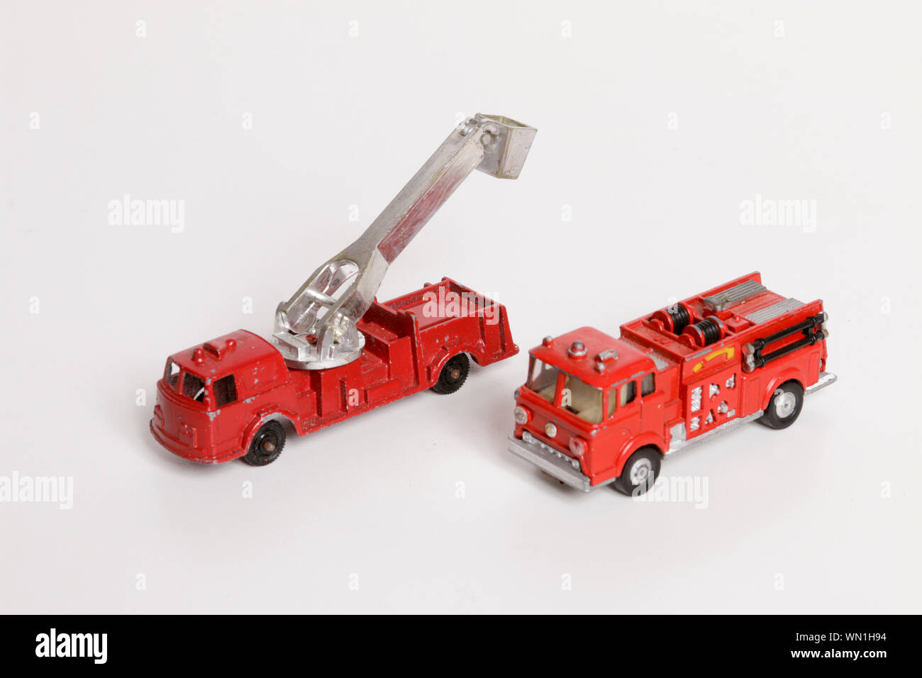Toy Fire Trucks Stock Photo