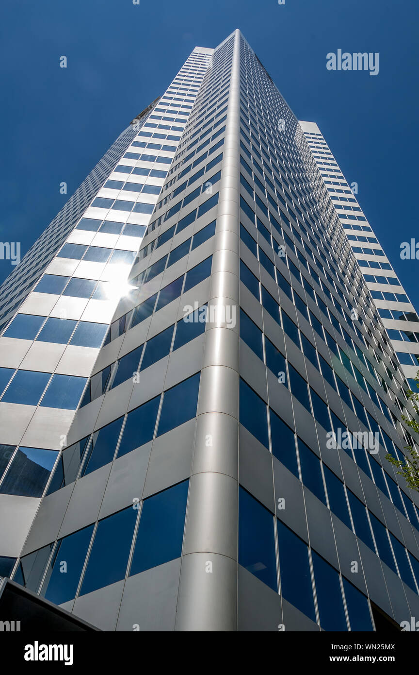 Skyscrapers in Edmonton Alberta's city center - Canada. Stock Photo