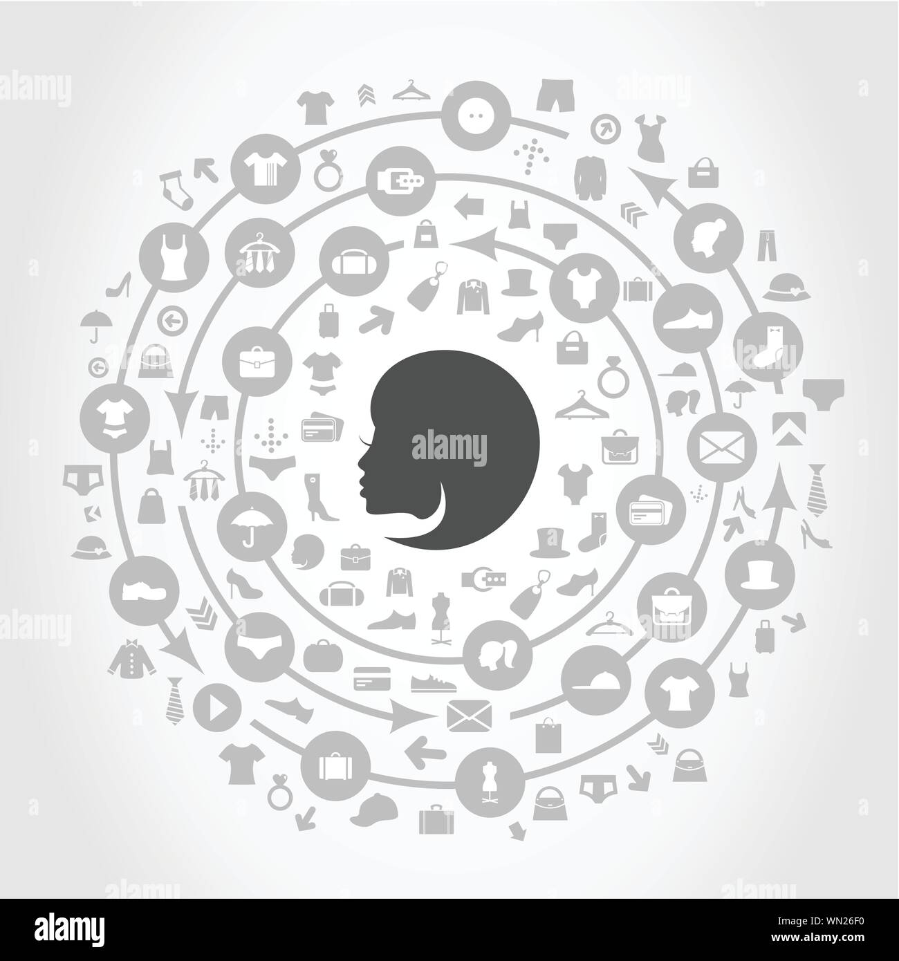 Clothes A Circle Stock Vector Image Art Alamy