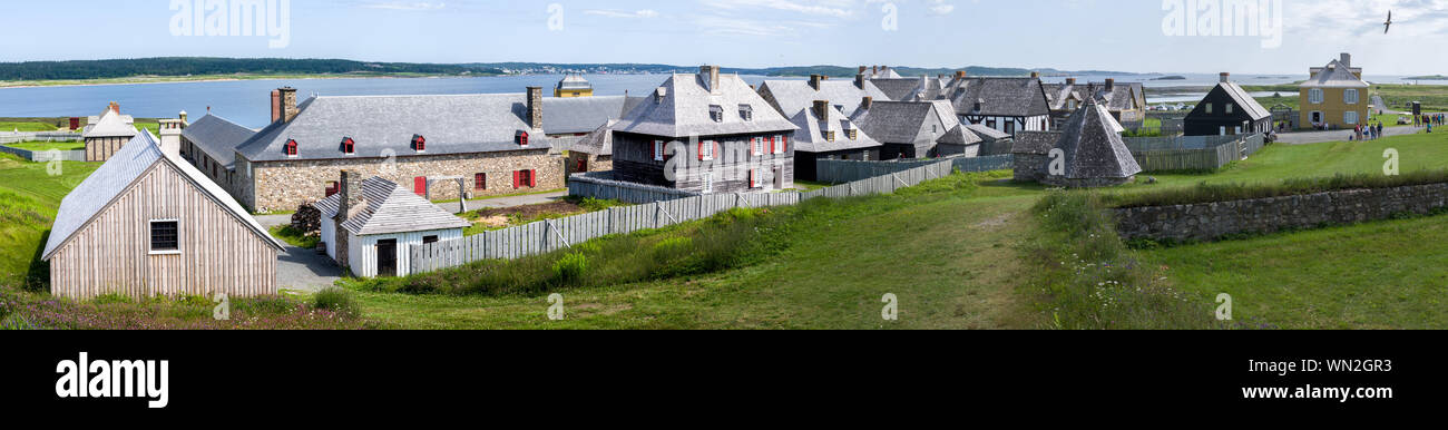 Louisbourg Fortress and National Historic Site in Nova Scotia, Canada Stock Photo