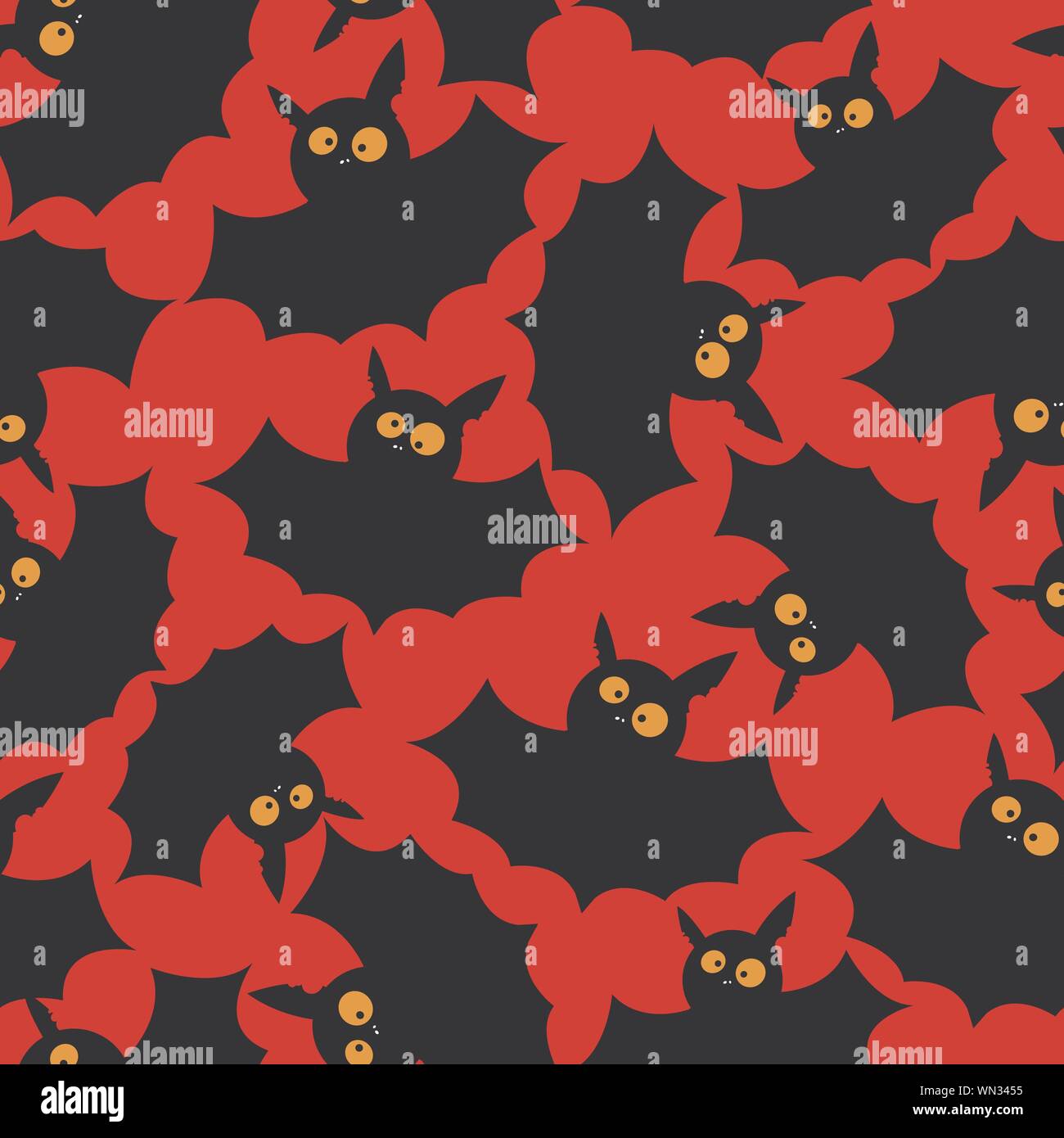 Bat Halloween Pattern Print Foldable Umbrella main image 1