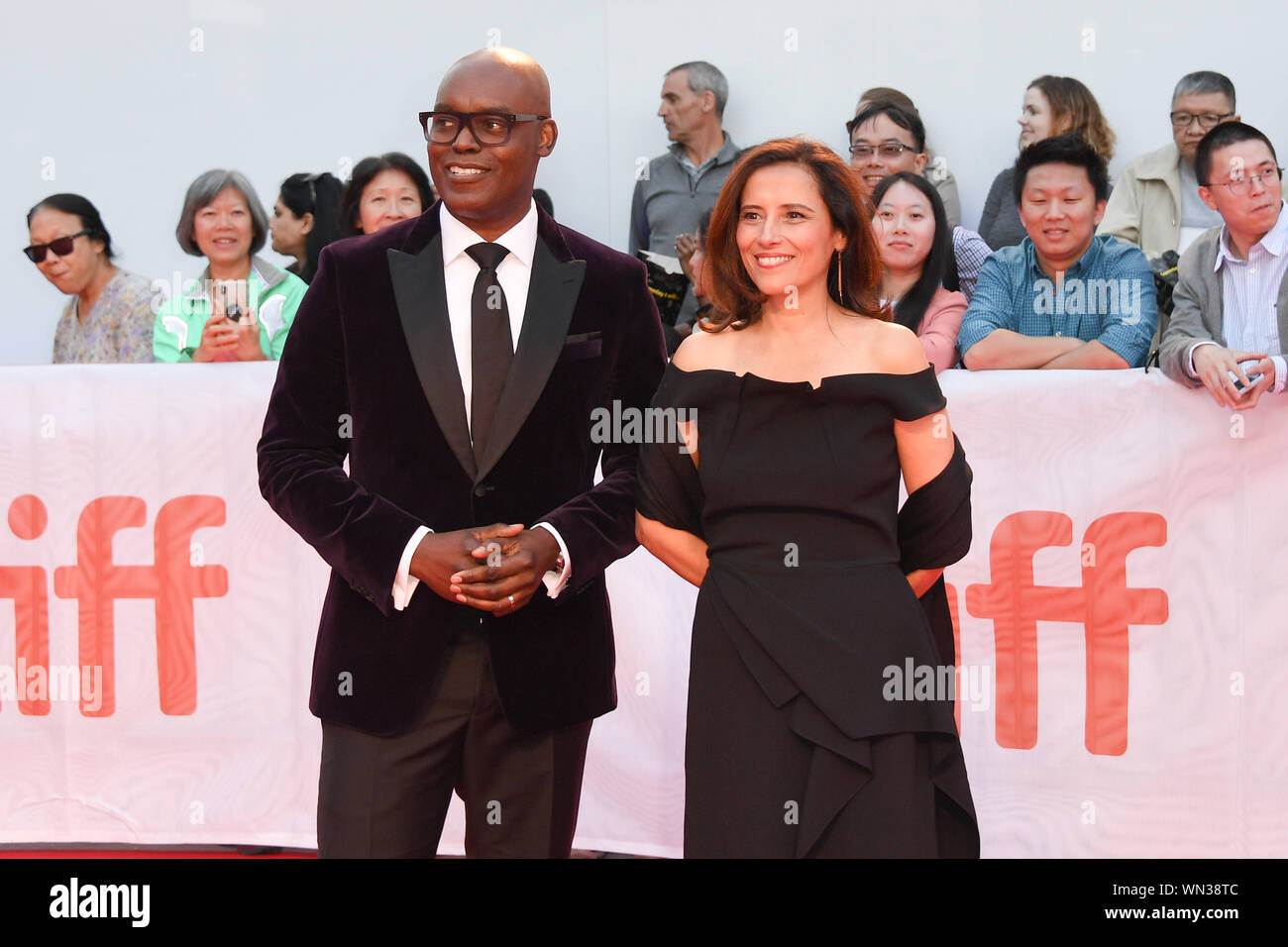Toronto, Ontario, Canada. 5th Sep, 2019. (L-R) CAMERON BAILEY and TIFF Executive Director JOANA VICENTE attend 'Once Were Brothers: Robbie Robertson And The Band' premiere during the 2019 Toronto International Film Festival at Roy Thomson Hall on September 5, 2019 in Toronto, Canada Credit: Igor Vidyashev/ZUMA Wire/Alamy Live News Stock Photo