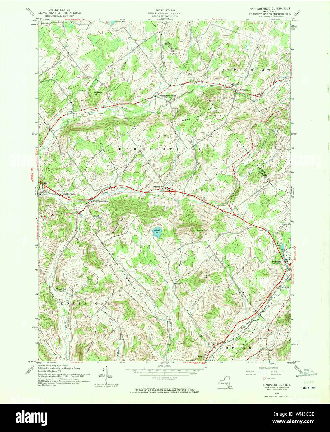 New York NY Harpersfield 129799 1945 24000 Restoration Stock Photo Alamy