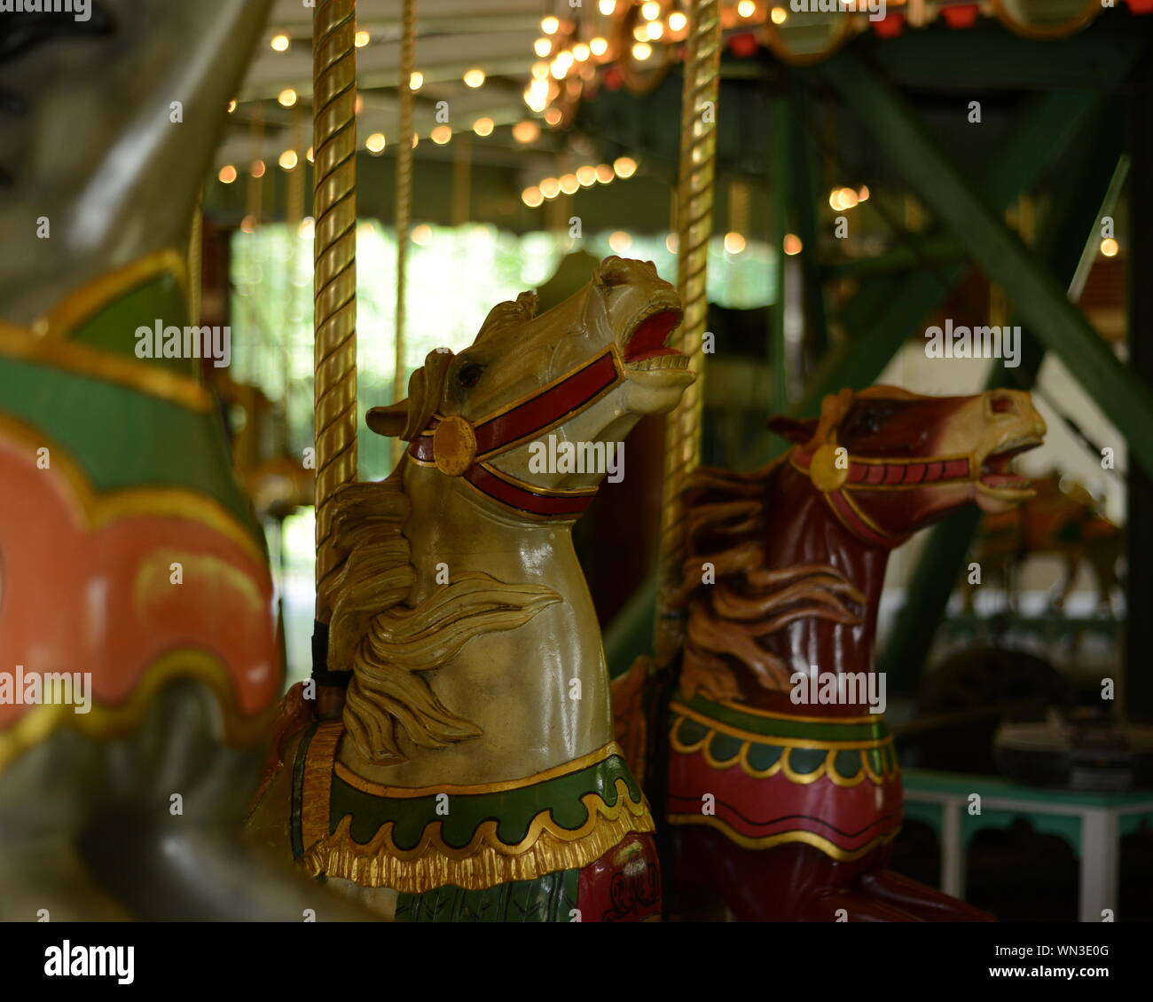 Wooden carousel horse hi-res stock photography and images - Alamy