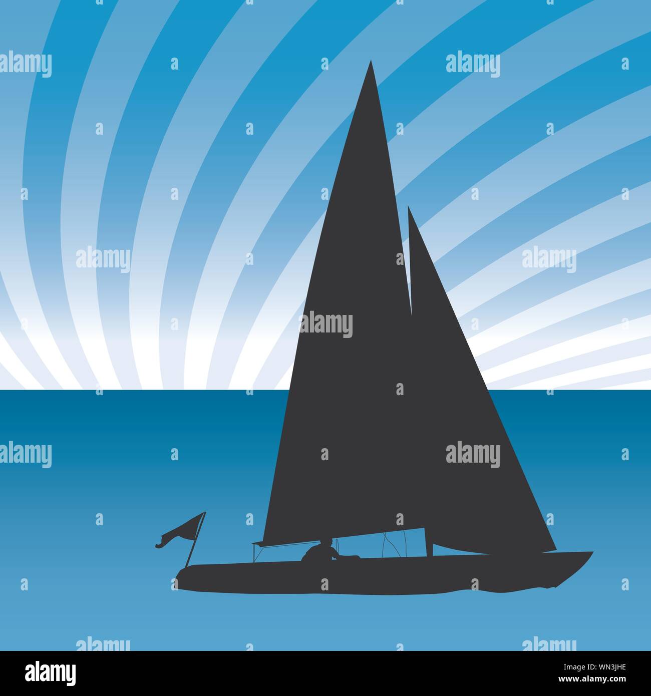 Man sails Stock Vector Images - Alamy