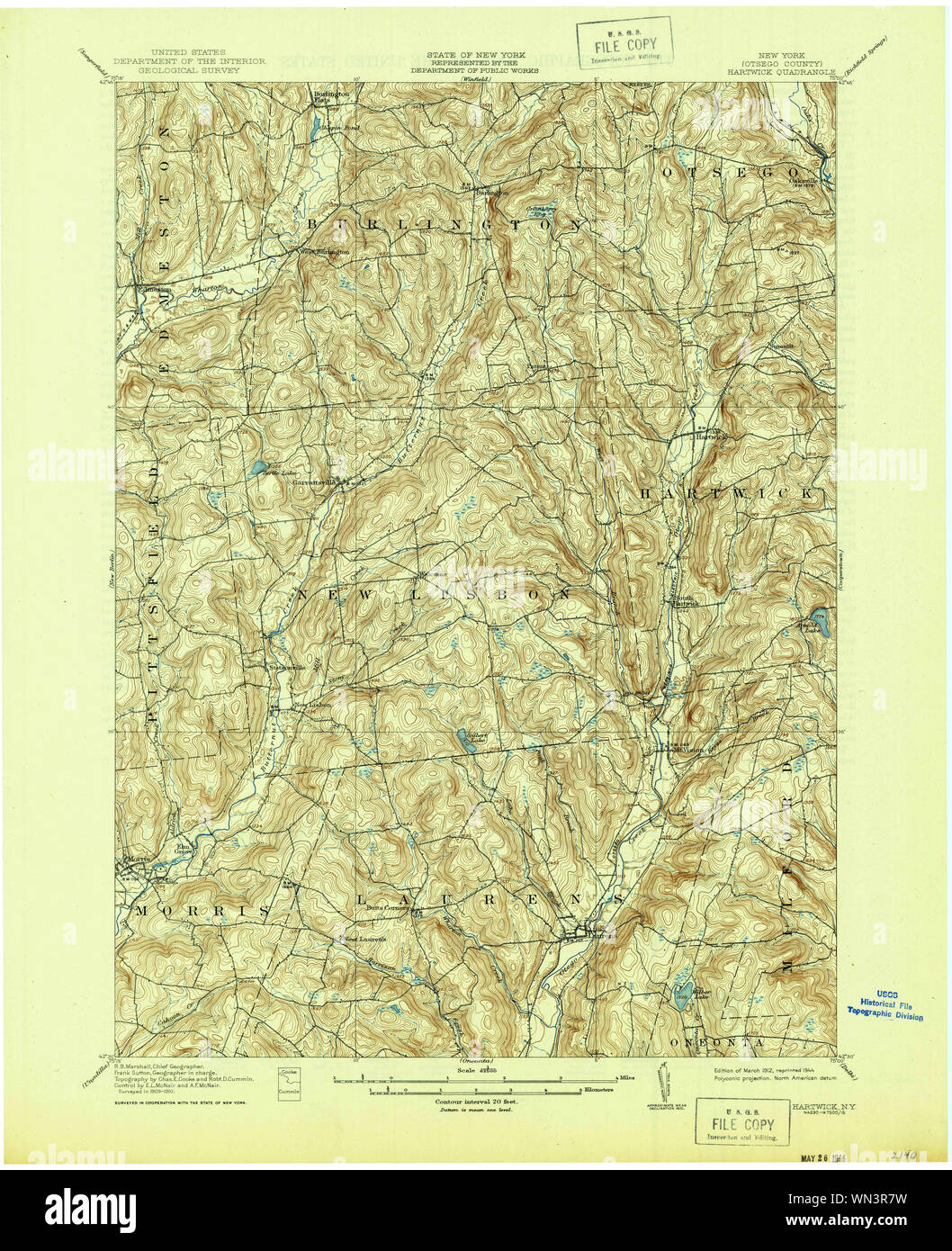 New York NY Hartwick 129828 1912 62500 Restoration Stock Photo Alamy