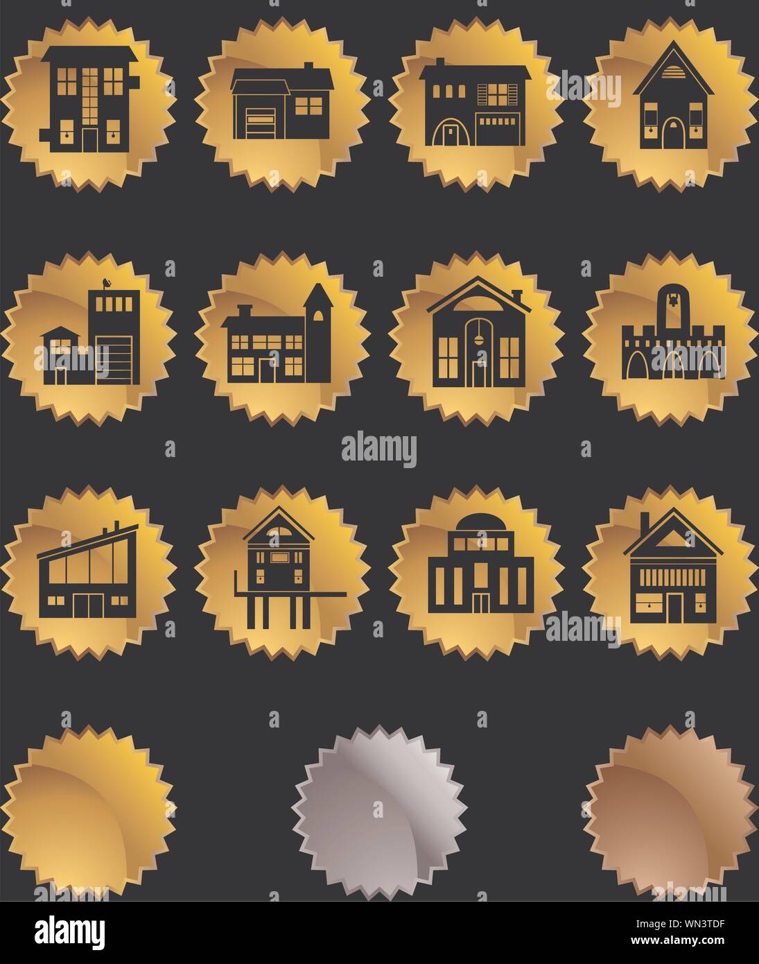 Buttons with houses hi-res stock photography and images - Alamy