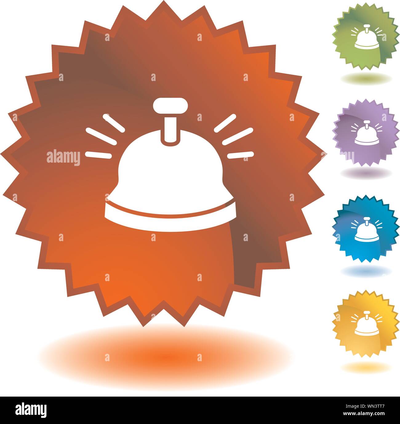 Seal Set - Bell Stock Vector