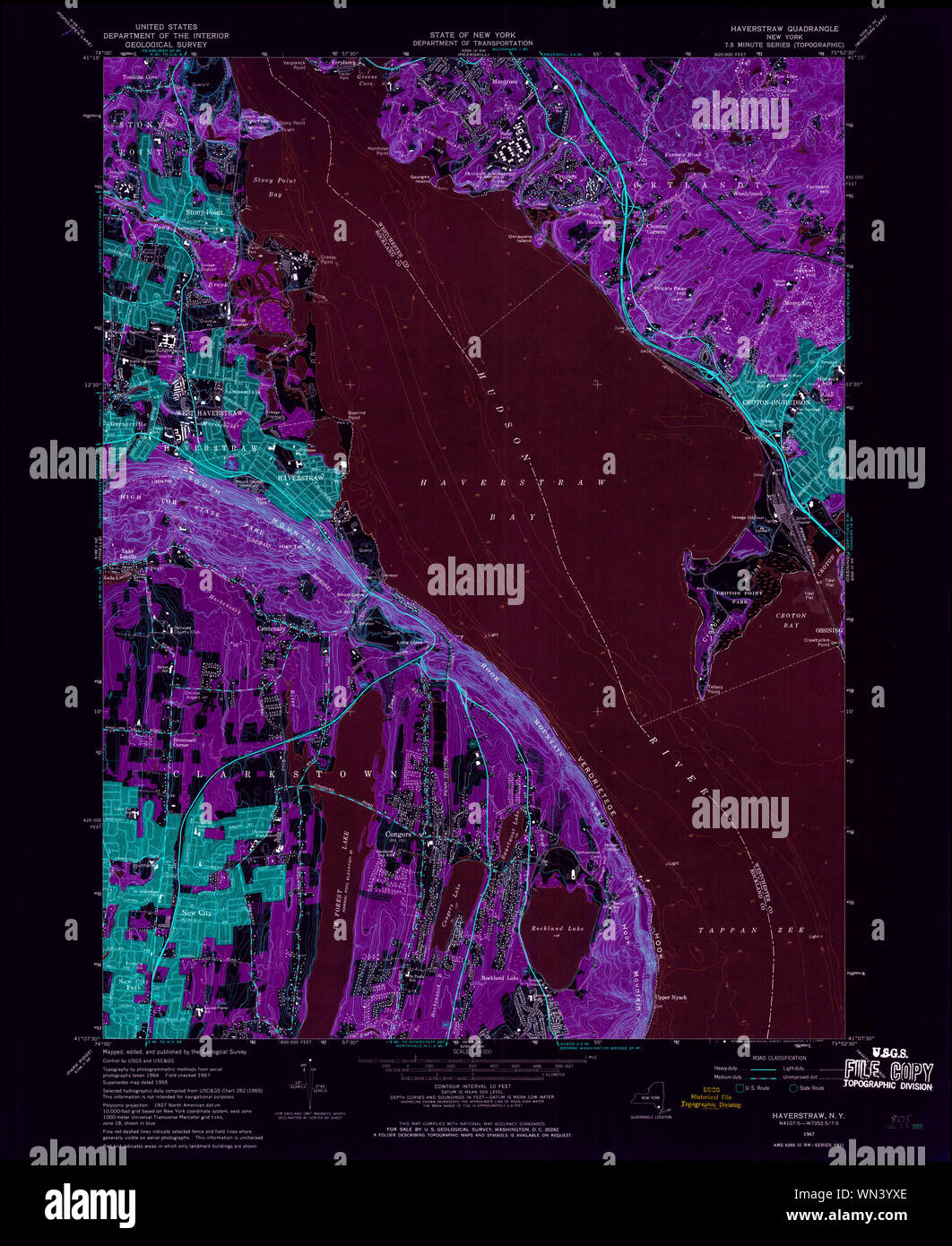 New York NY Haverstraw 129835 1967 24000 Inverted Restoration Stock