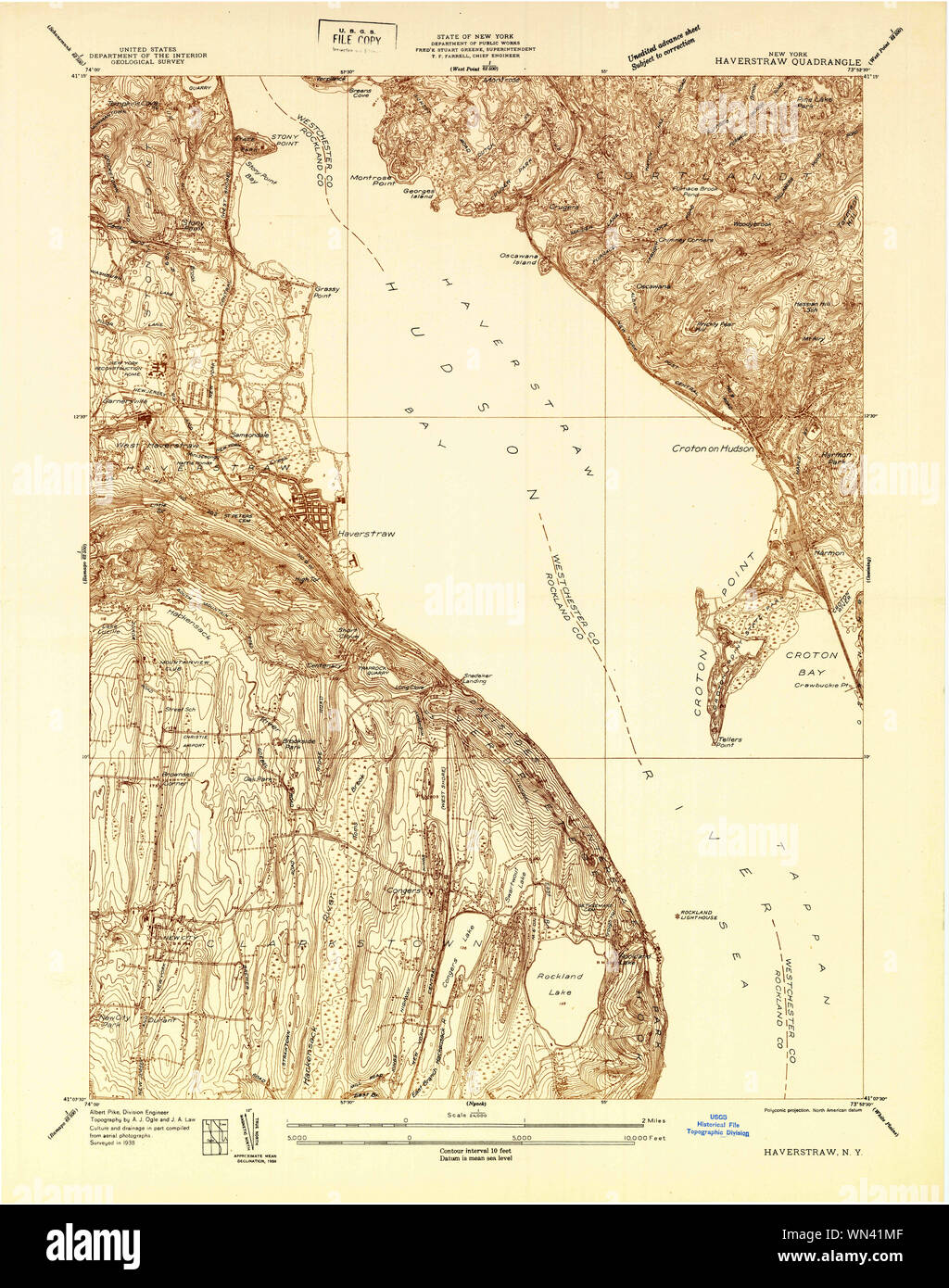 New York NY Haverstraw 139675 1938 24000 Restoration Stock Photo Alamy