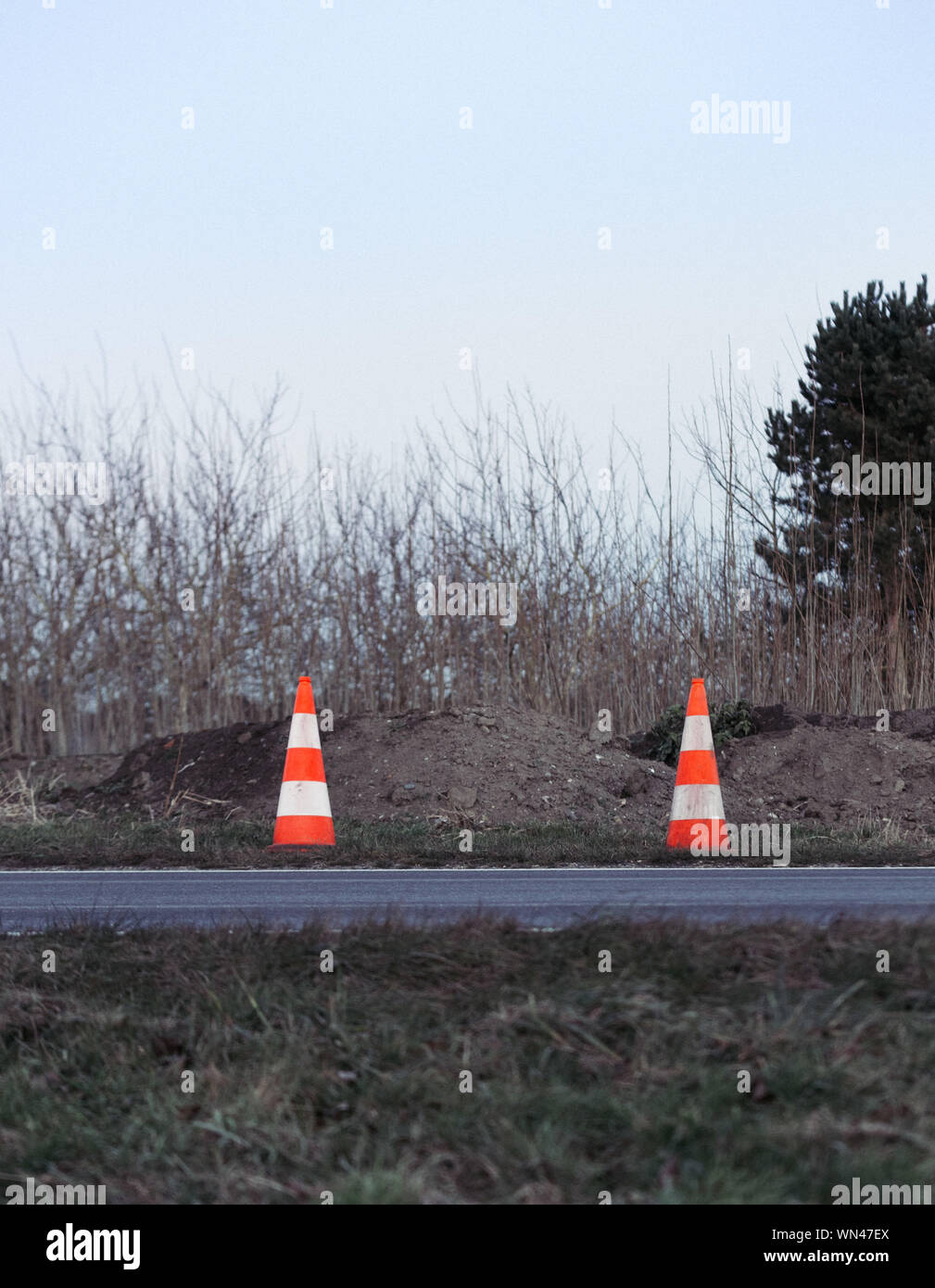 Road traffic cones hi-res stock photography and images - Alamy