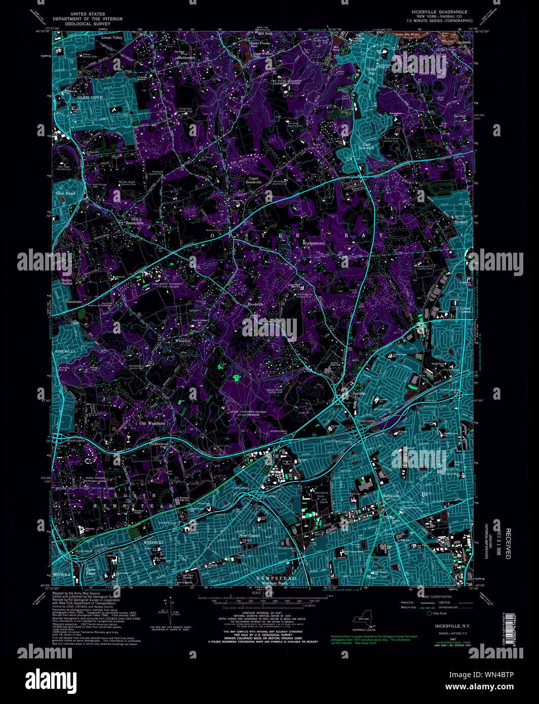 Map of hicksville hires stock photography and images Alamy