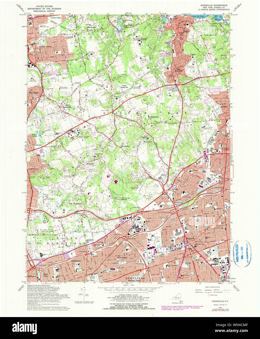 Map of hicksville hires stock photography and images Alamy