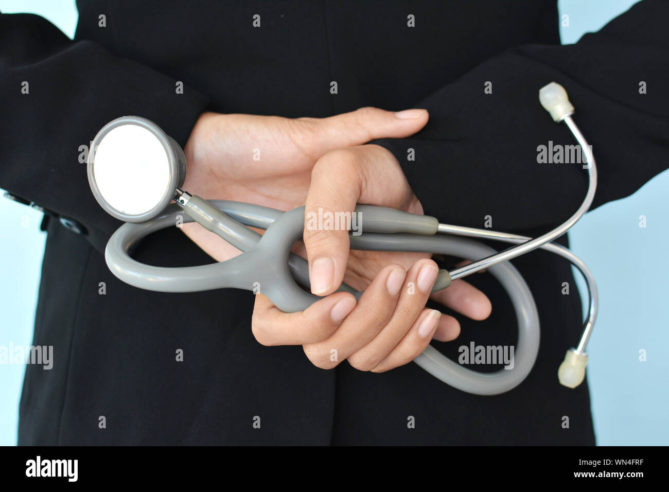 Female holding stethoscope hi-res stock photography and images - Alamy