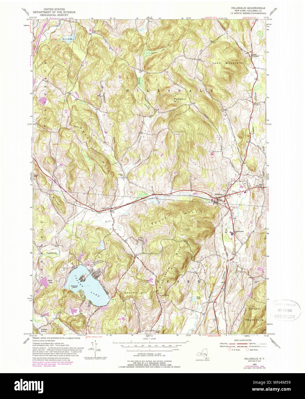 Map of hillsdale hires stock photography and images Alamy