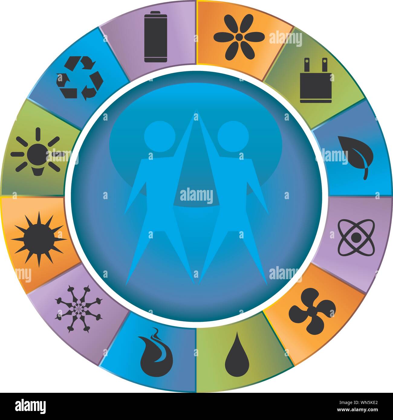 Eco Friendly Icons Stock Vector