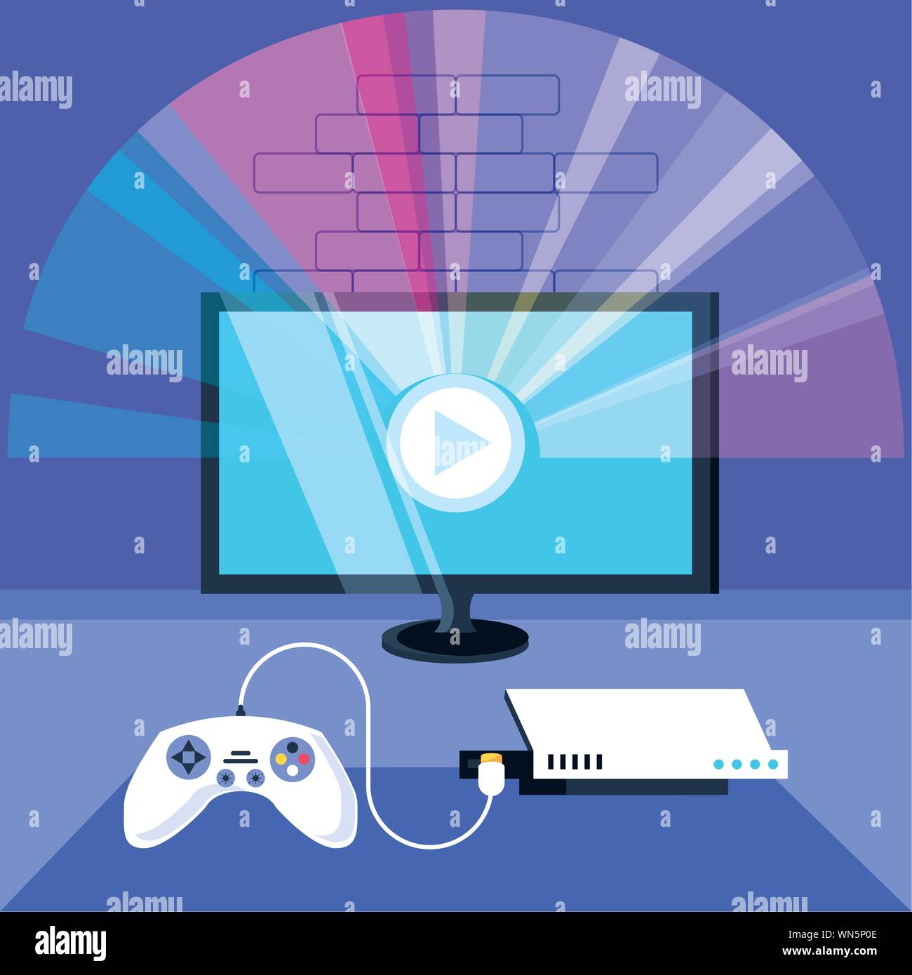console and display games entertainment vector illustration design ...