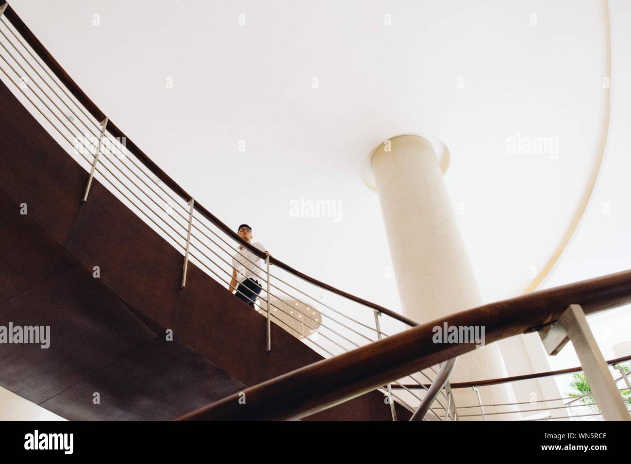 Man Walking On The Ceiling Stock Photos Man Walking On The