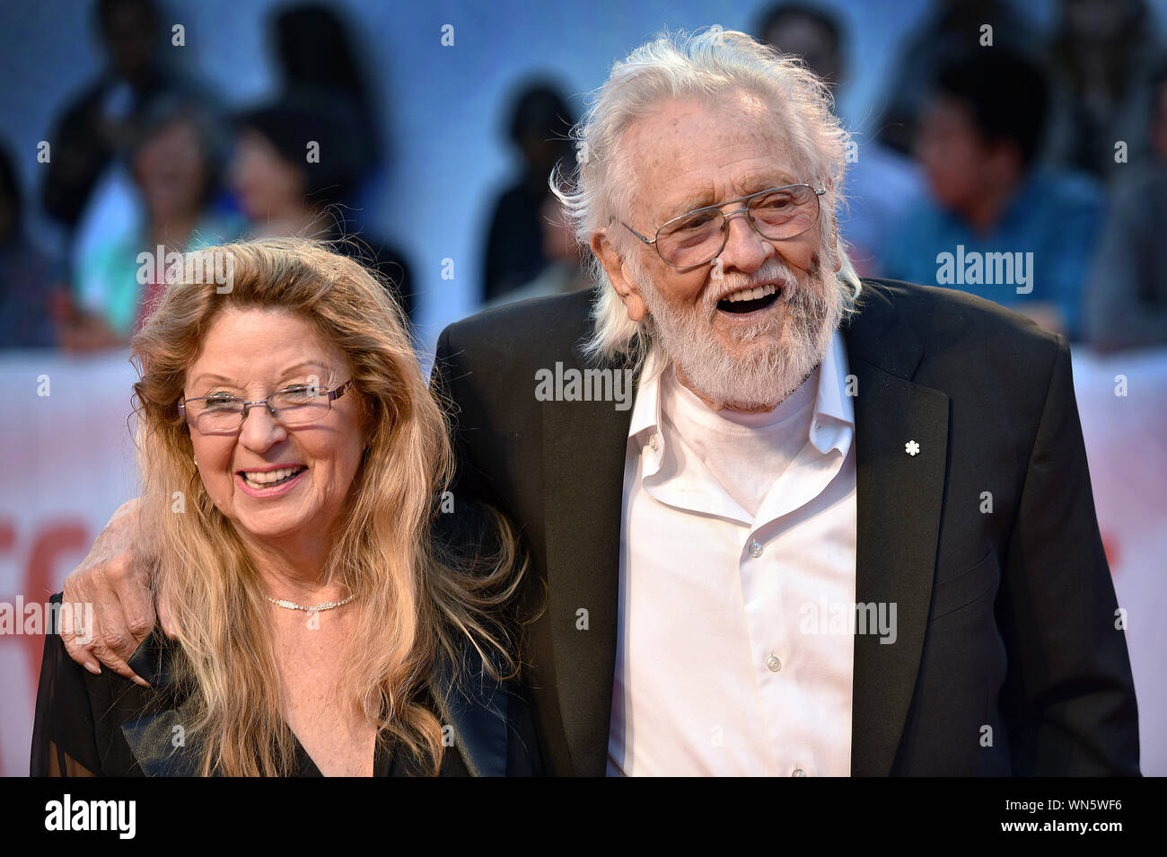 Toronto, Canada. 05th Sep, 2019. Musician Ronnie Hawkins (R) and his