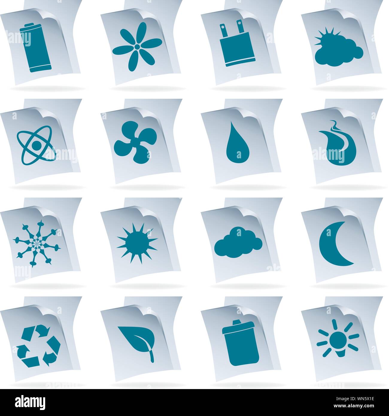 Eco Friendly Icons Stock Vector Image & Art - Alamy