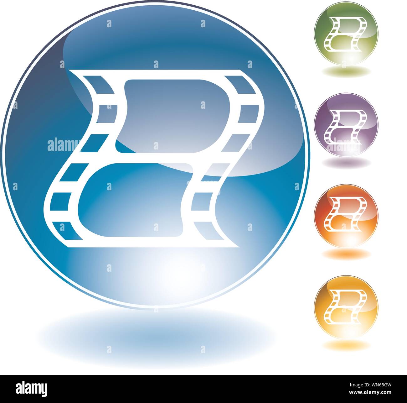 Film Crystal Icon Stock Vector Image & Art - Alamy