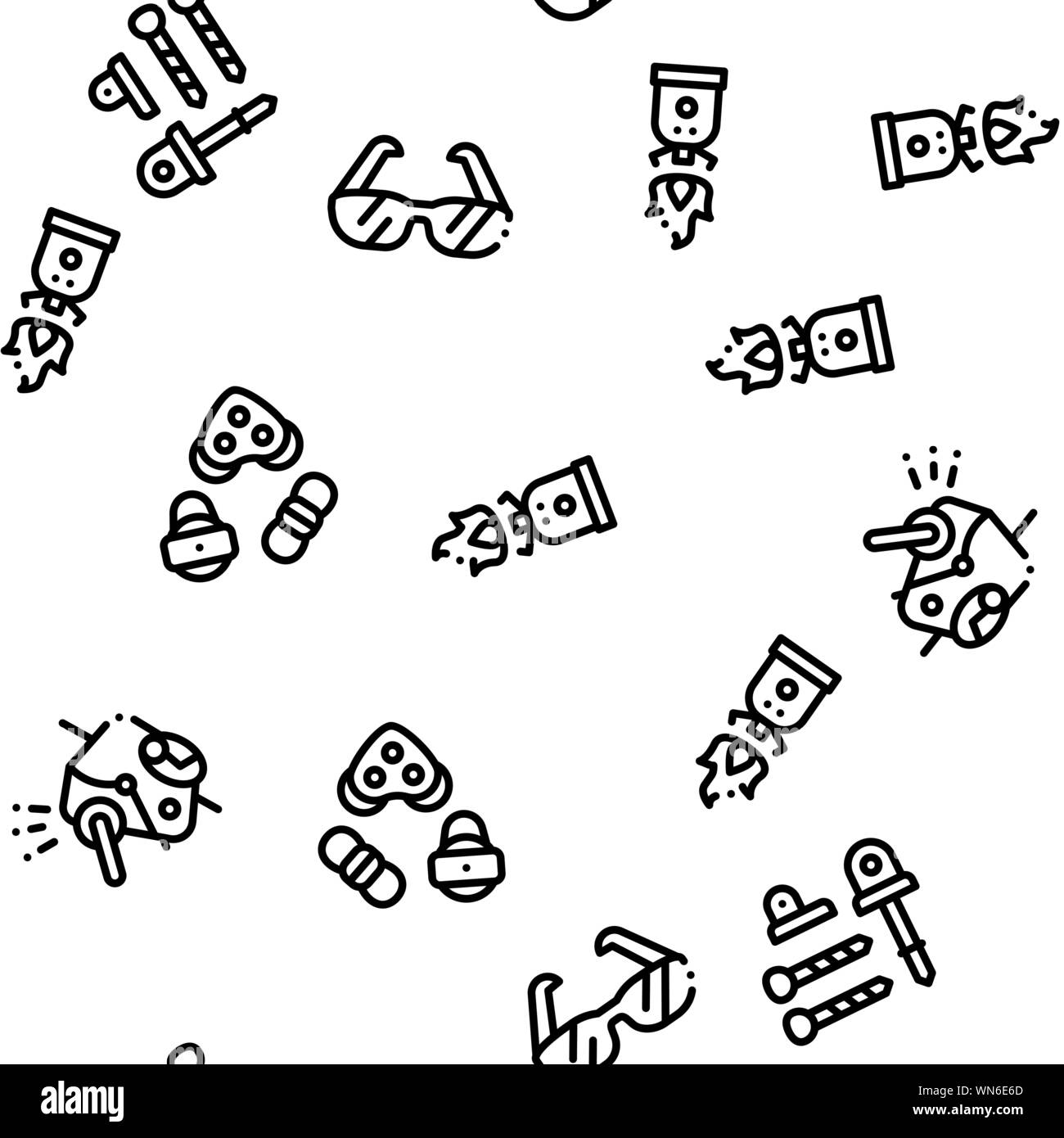 Alpinism Seamless Pattern Vector Stock Vector