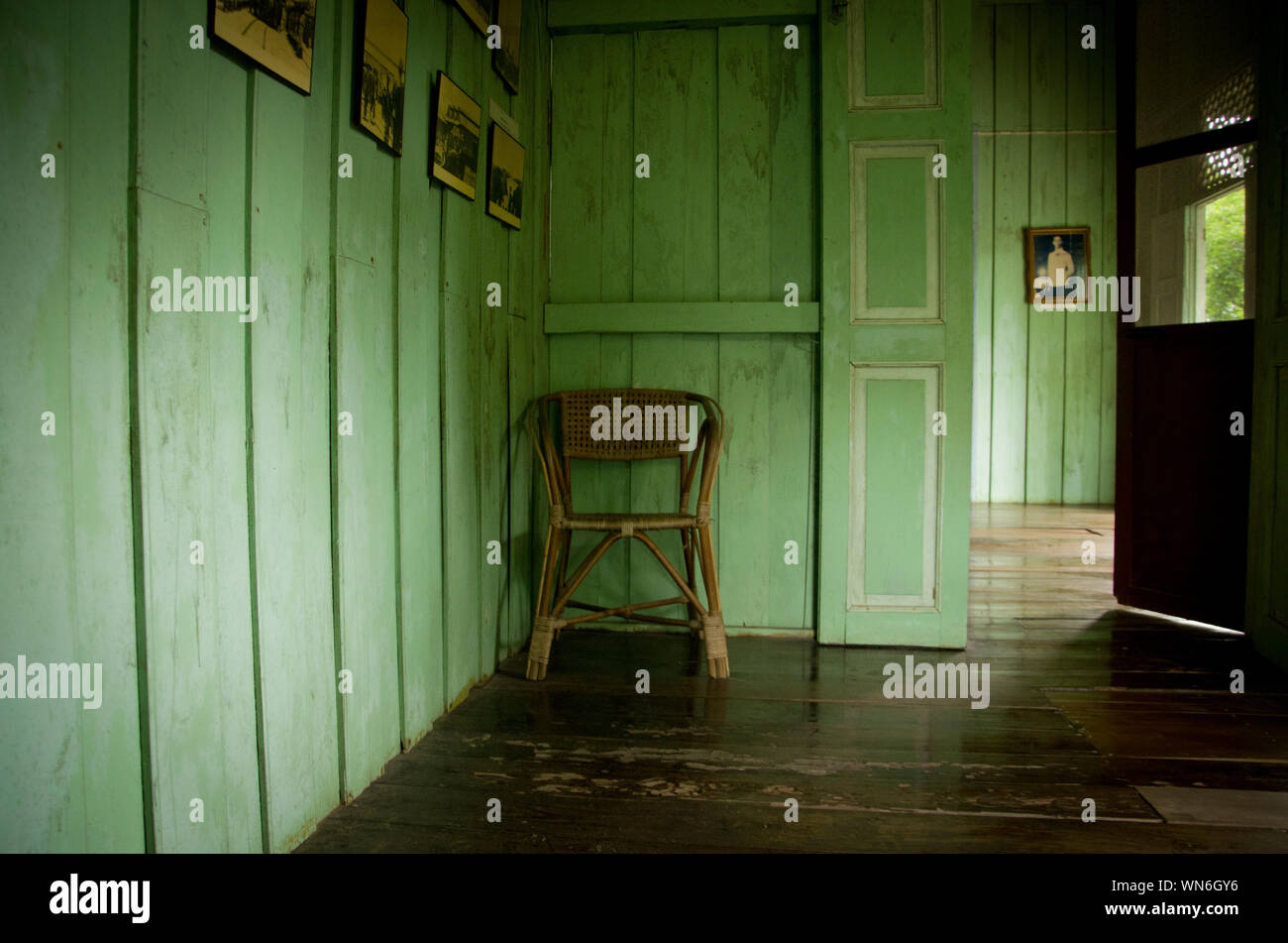 Empty Chair In House Stock Photo Alamy