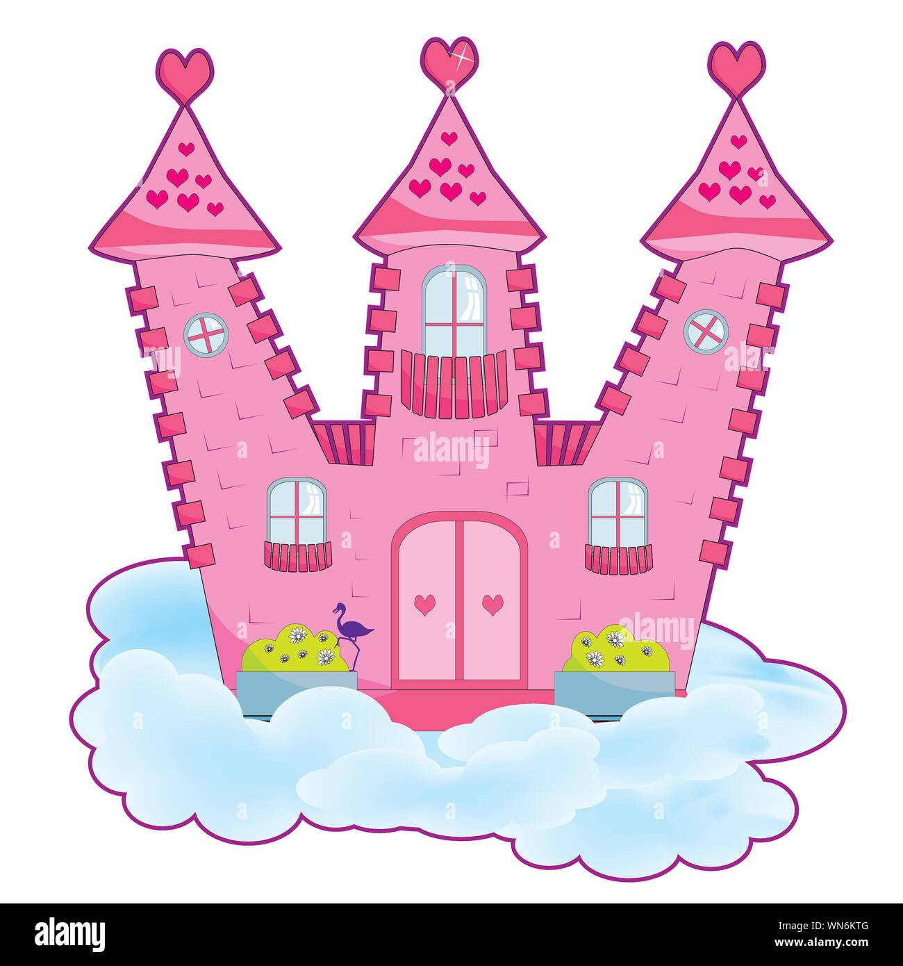 fairy tale castle Stock Vector Image & Art - Alamy