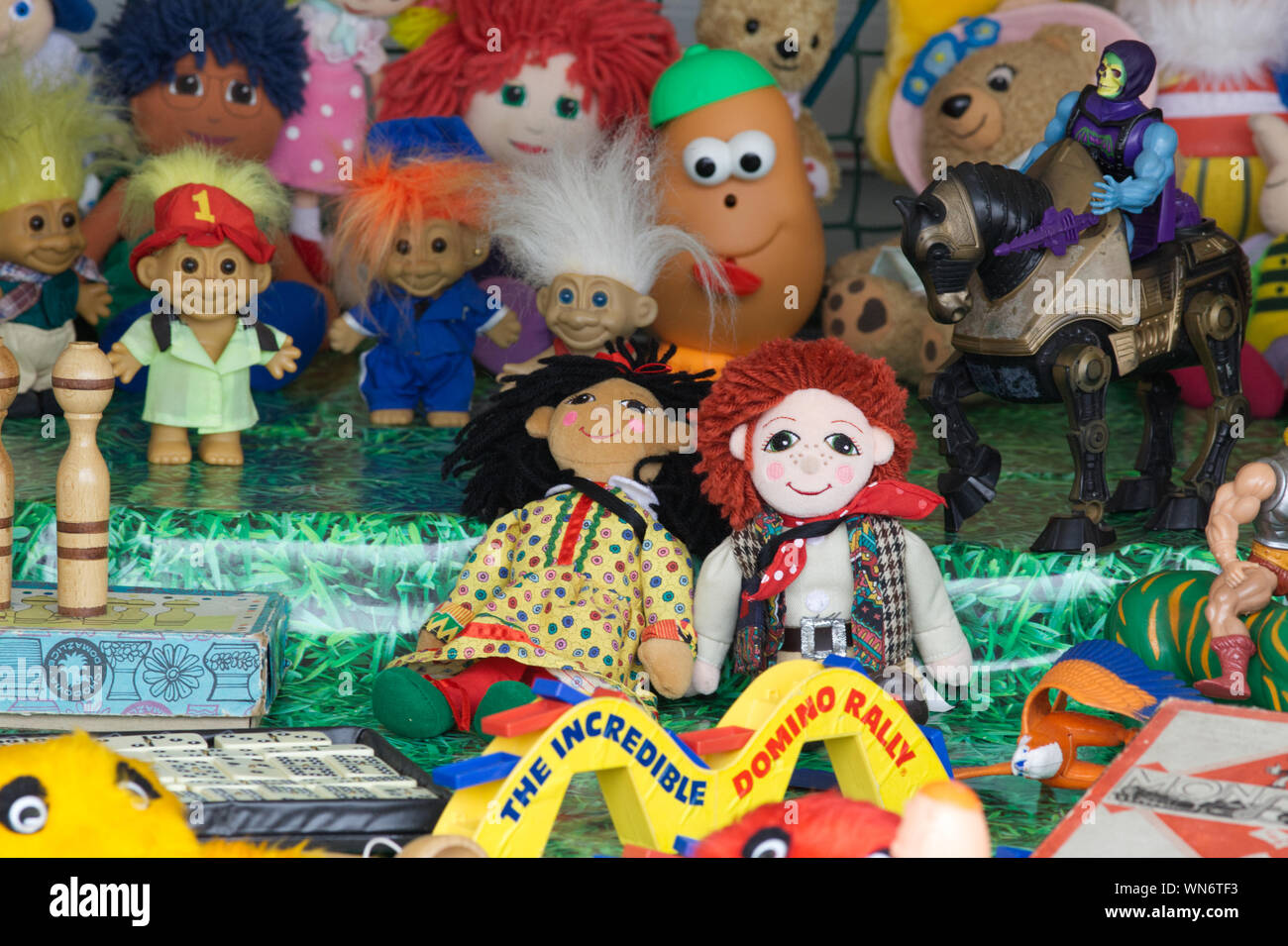 raggy dolls and vintage toys Stock Photo