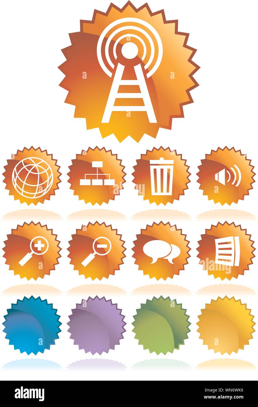 Web Icons Stock Vector