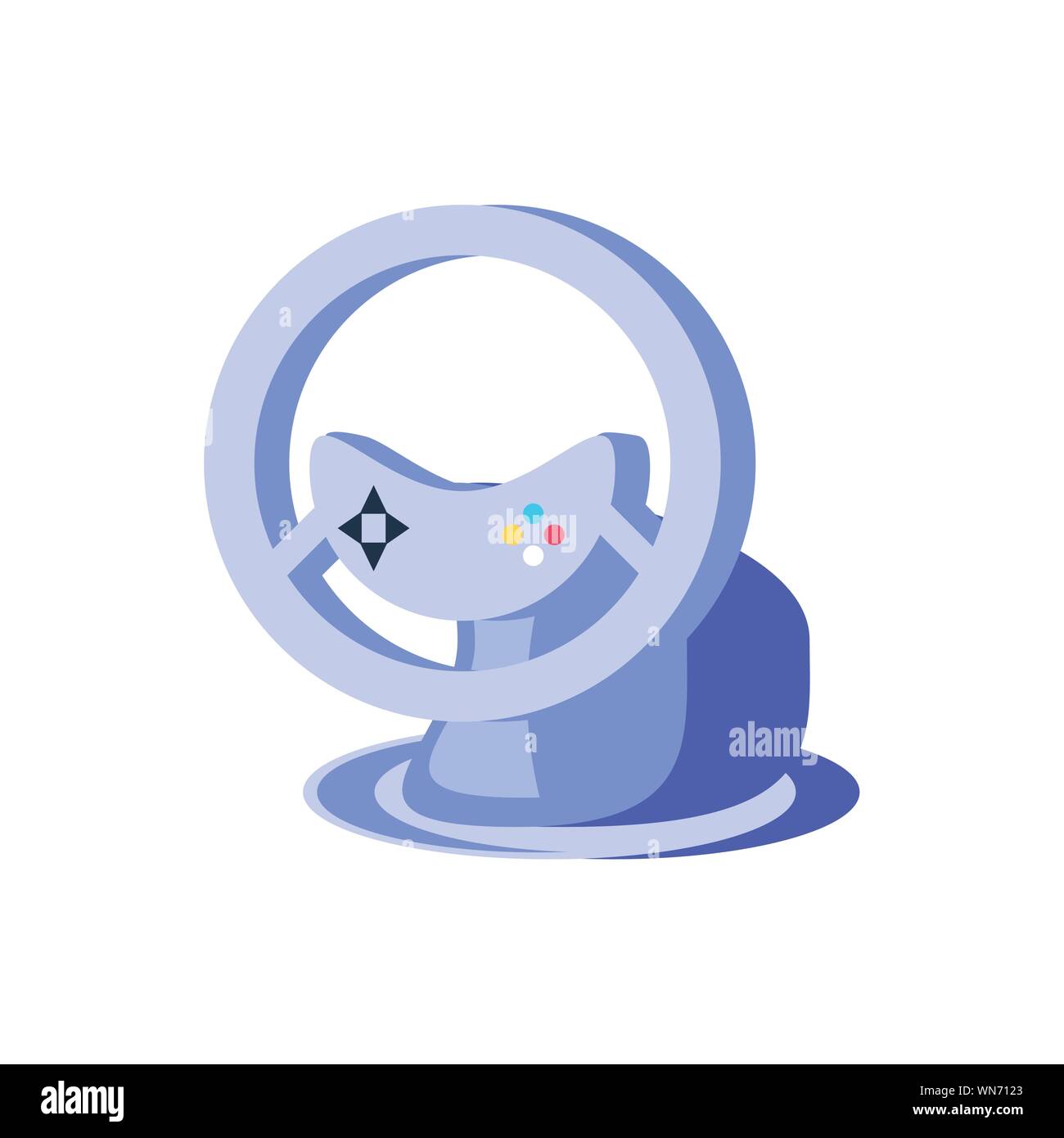 video game car wheel control vector illustration design Stock Vector ...