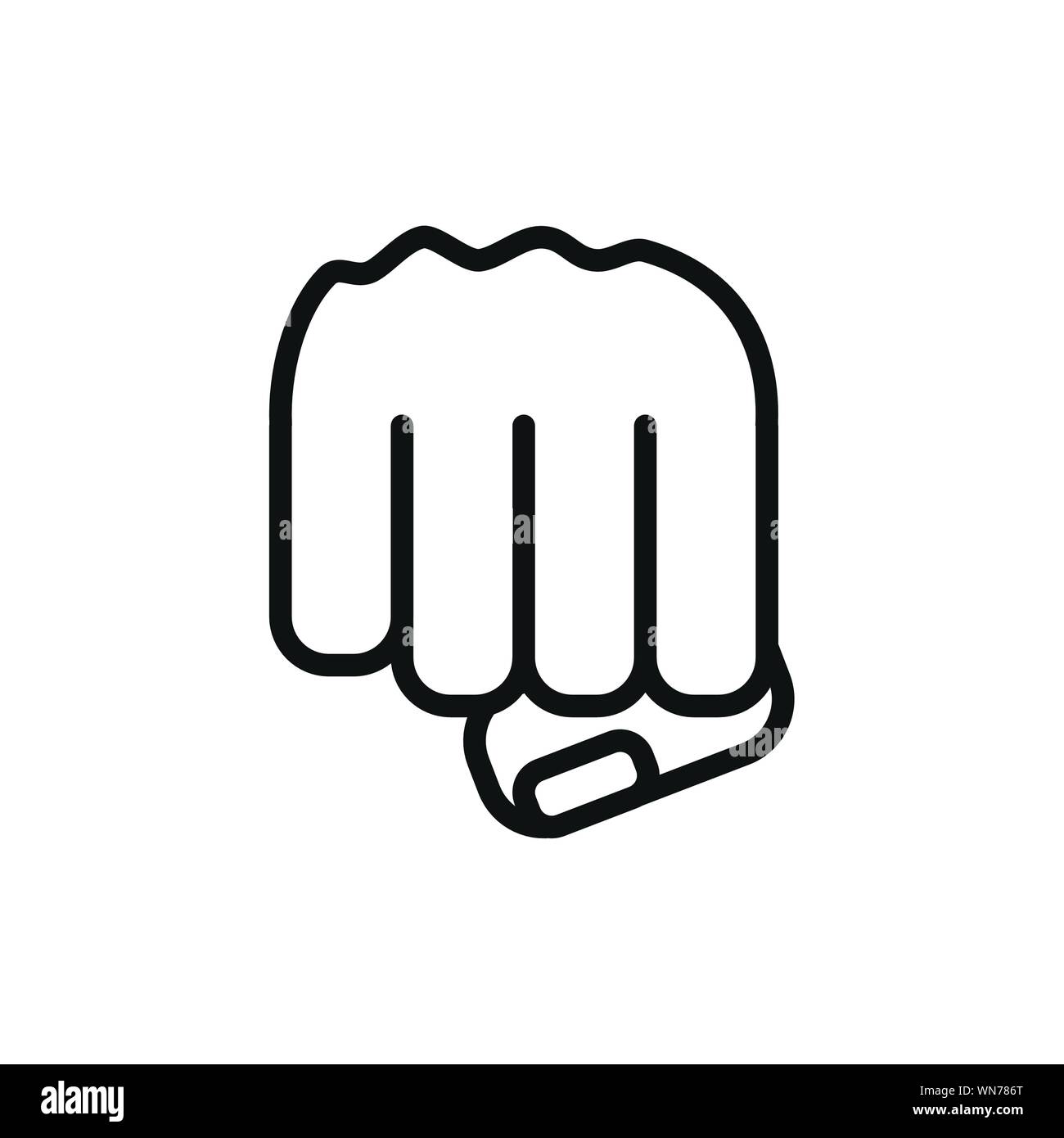 hand fist power isolated icon vector illustration design Stock Vector ...