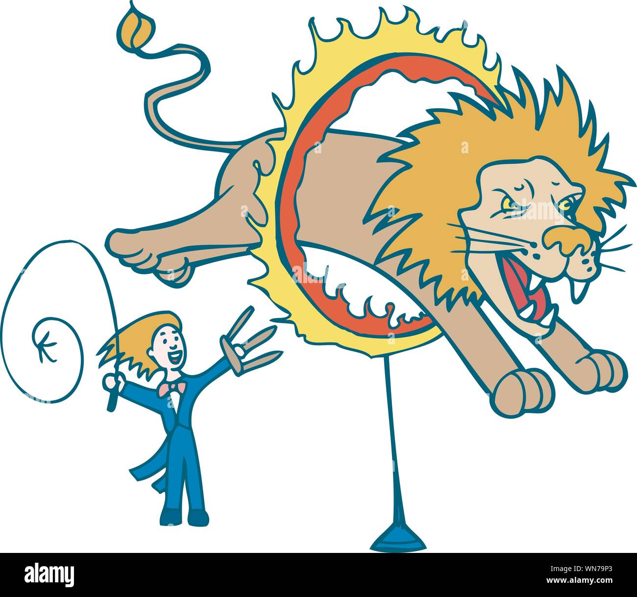 Lion tamer chair Stock Vector Images Alamy