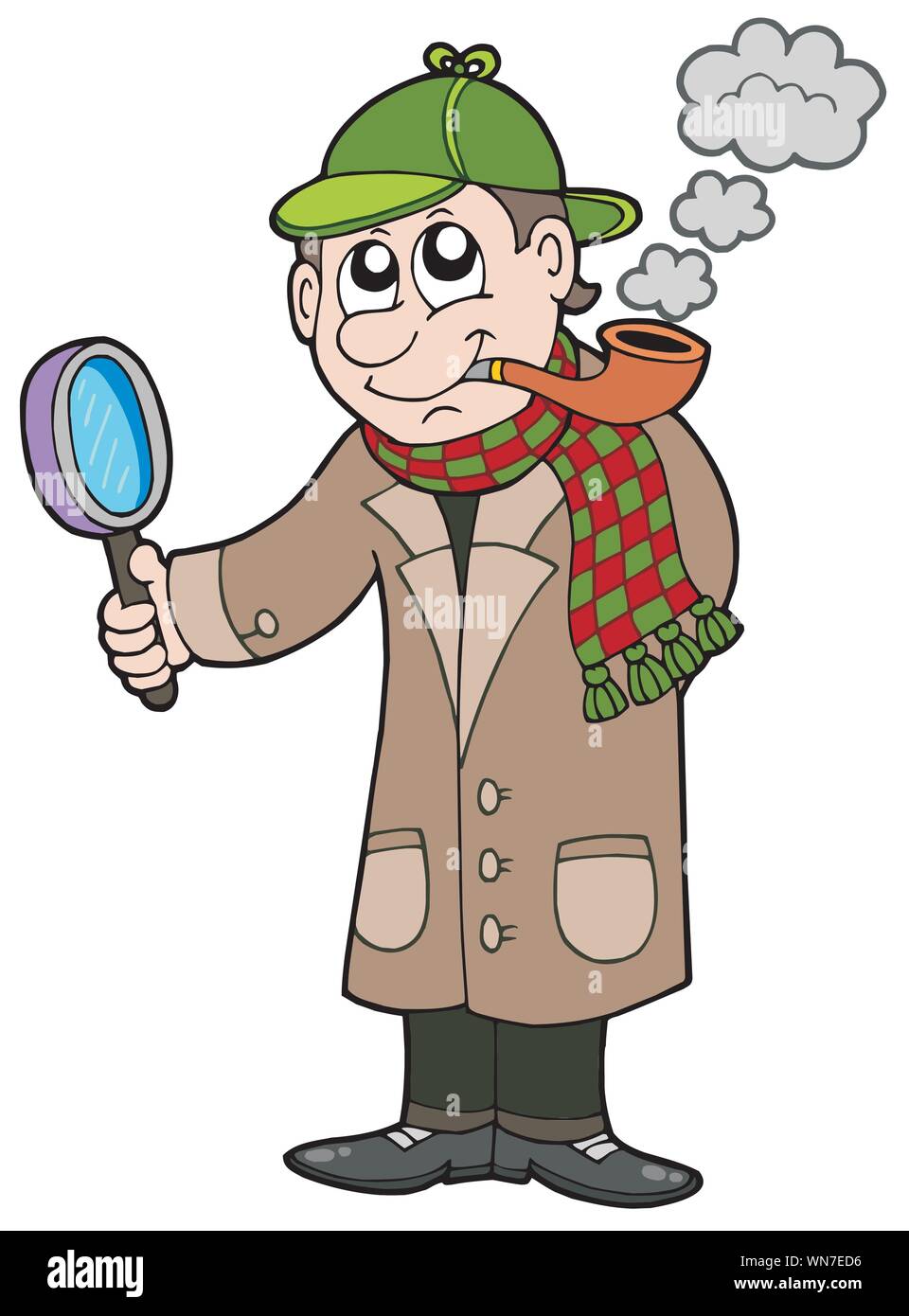 Detective Cartoon High Resolution Stock Photography And Images Alamy