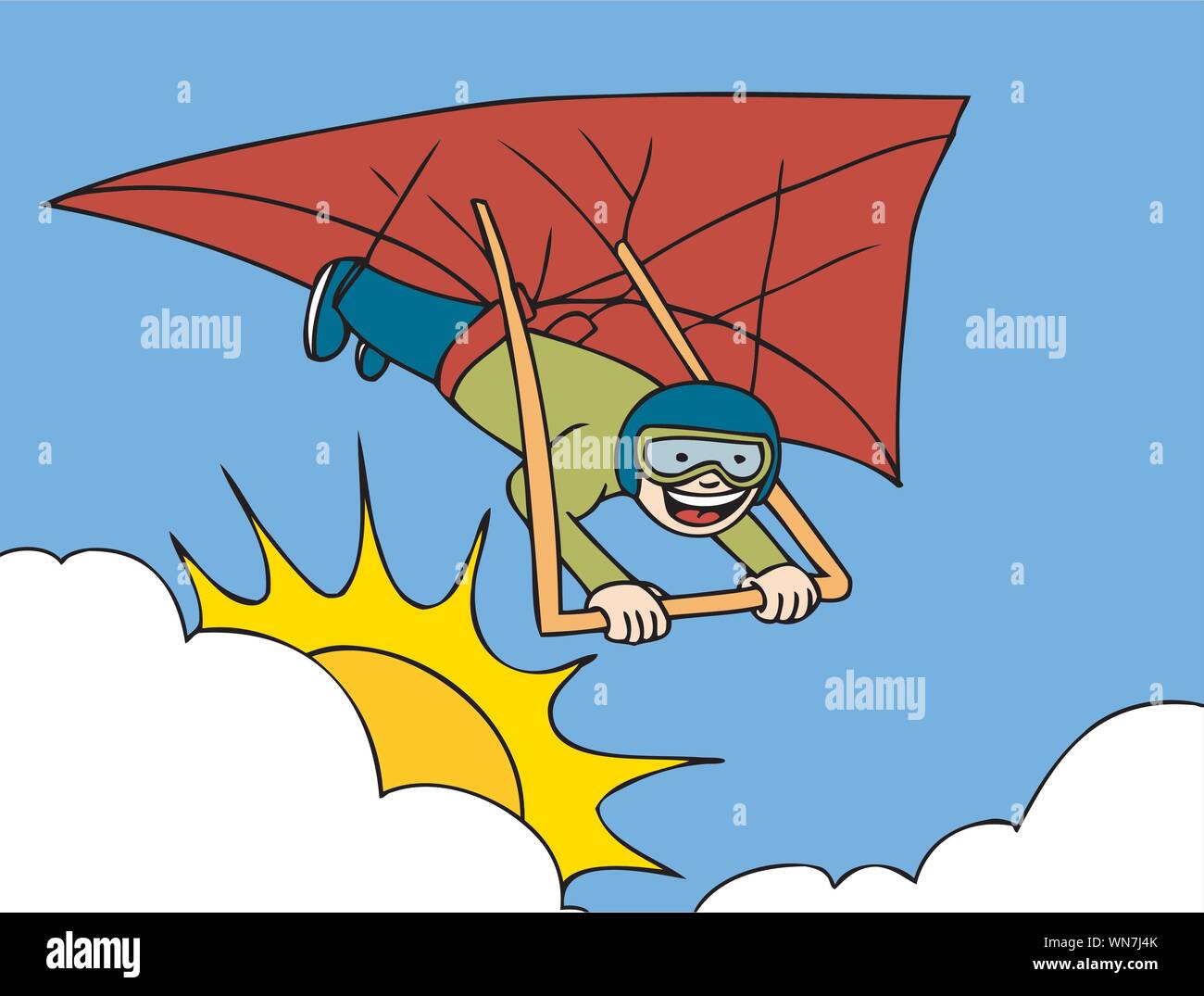 Hang Gliding Adventure Stock Vector Image & Art Alamy