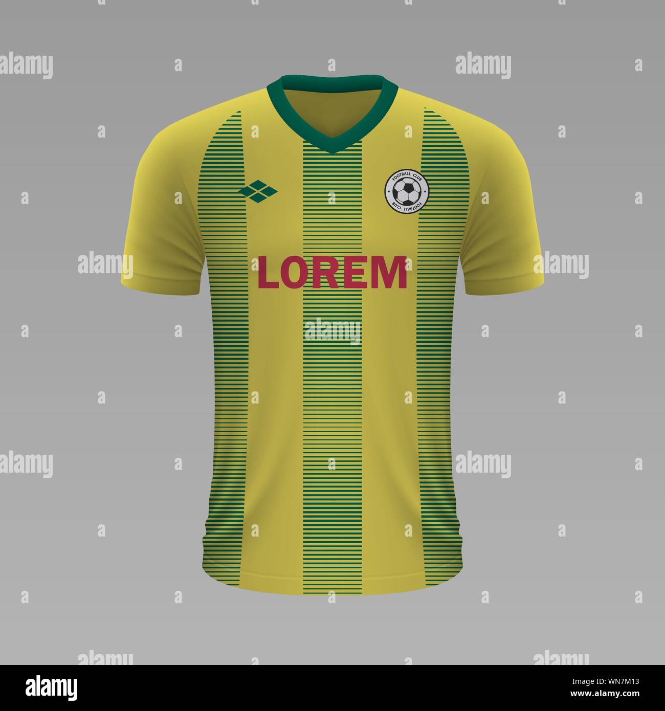 Realistic soccer shirt Nantes 2020, jersey template for football kit.  Vector illustration Stock Vector Image & Art - Alamy