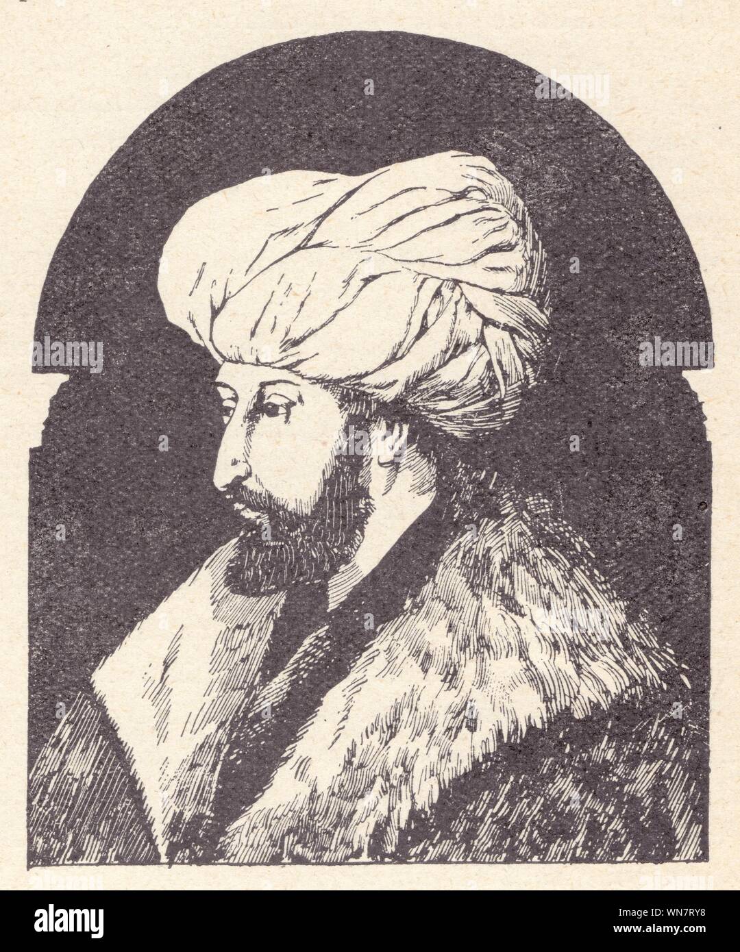 Mahomet II. Portrait par Gentile Bellini Stock Photo