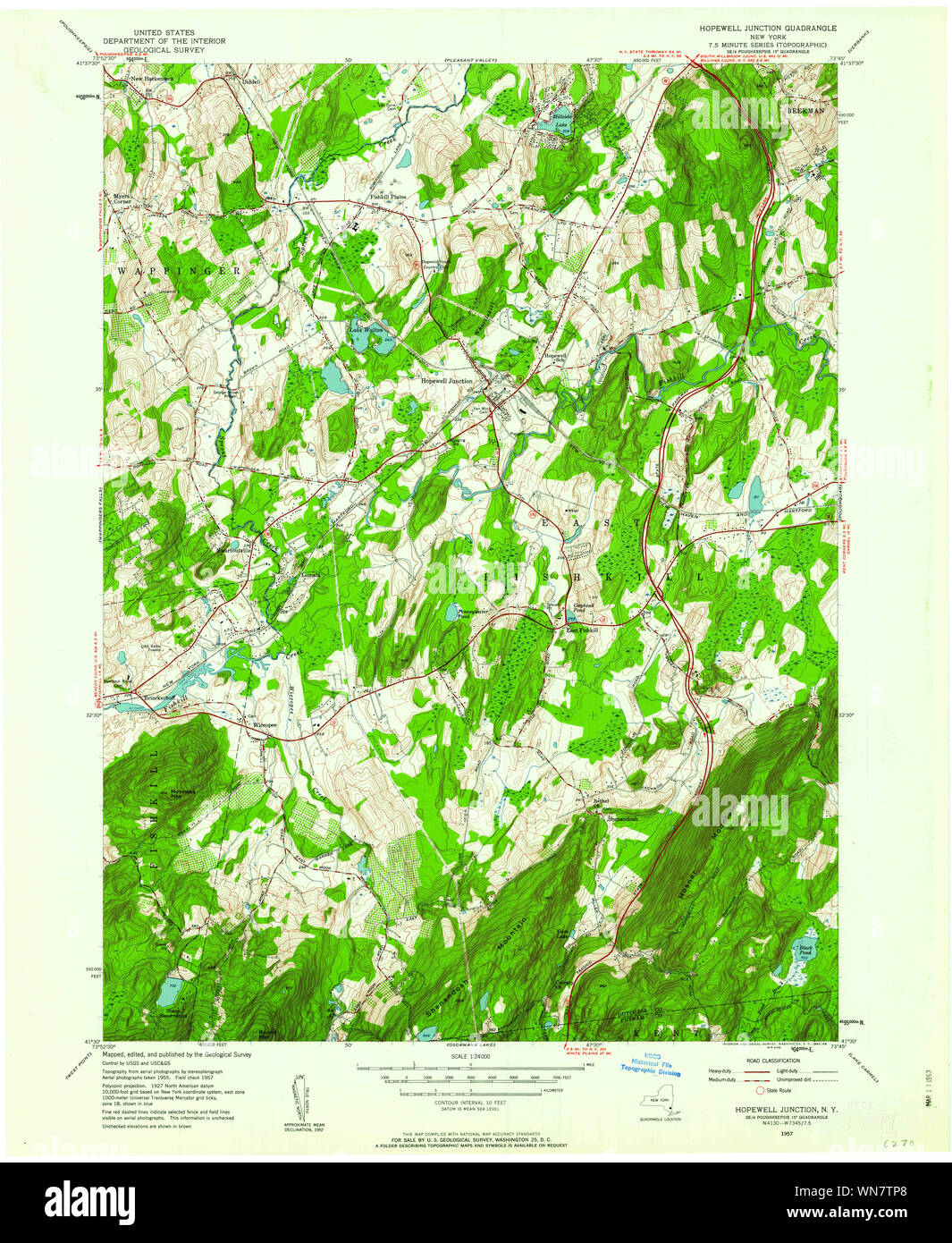 New York NY Hopewell Junction 129769 1957 24000 Restoration Stock Photo