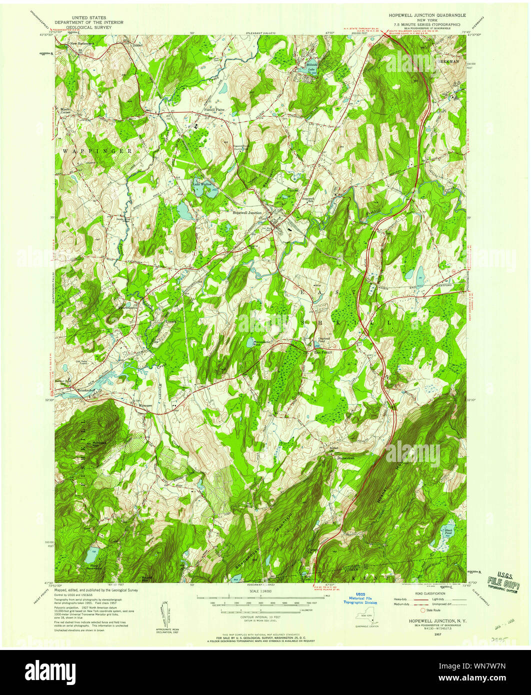 New York NY Hopewell Junction 129770 1957 24000 Restoration Stock Photo