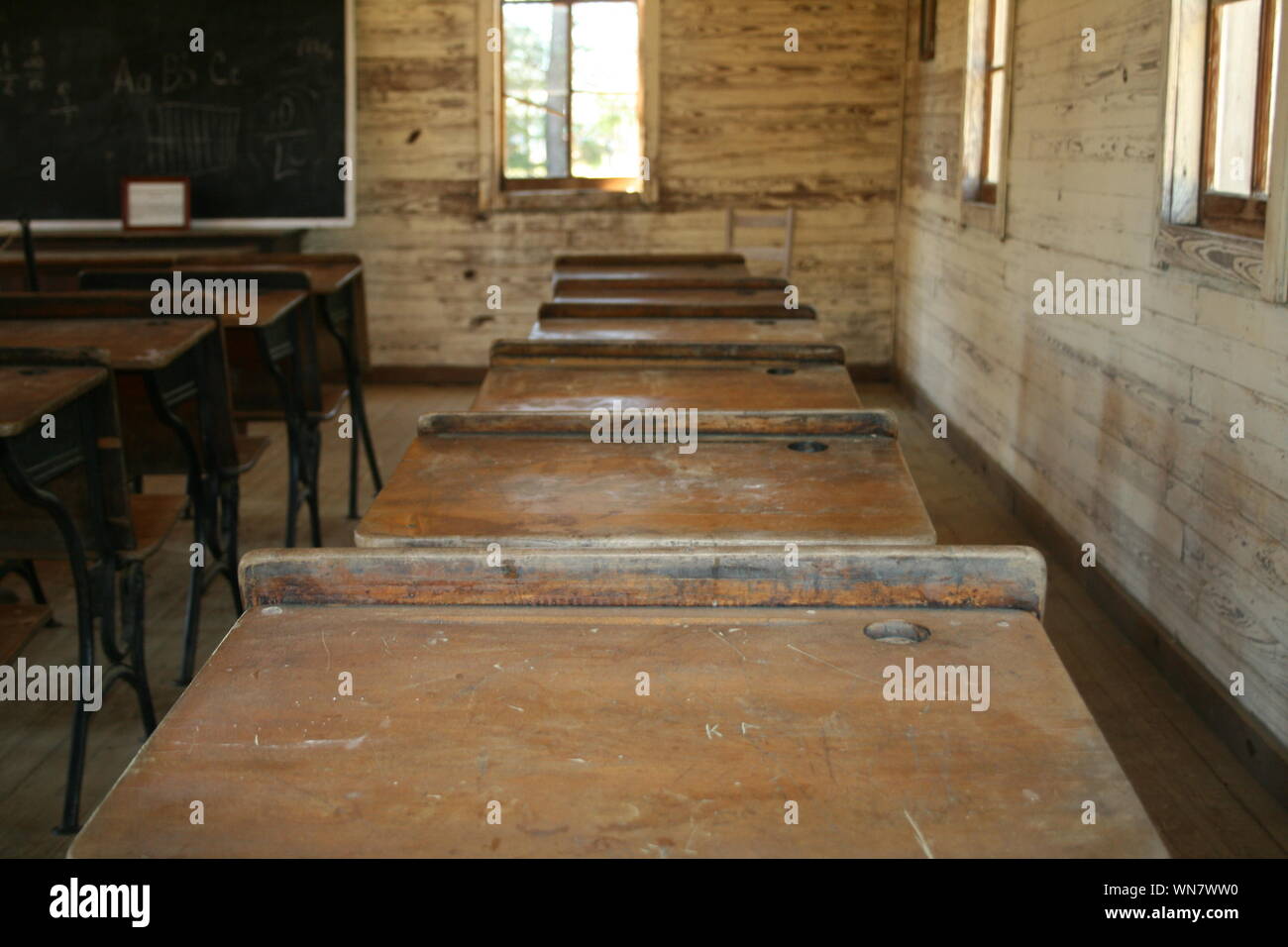 Empty school classroom desks hires stock photography and images Alamy
