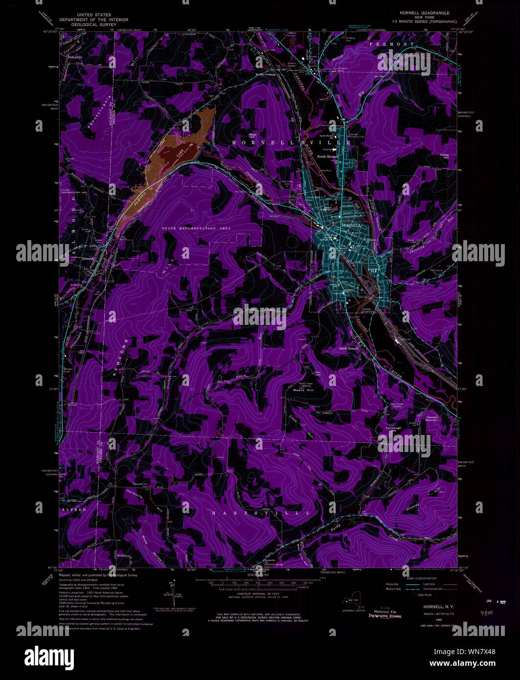 Hornell map hires stock photography and images Alamy