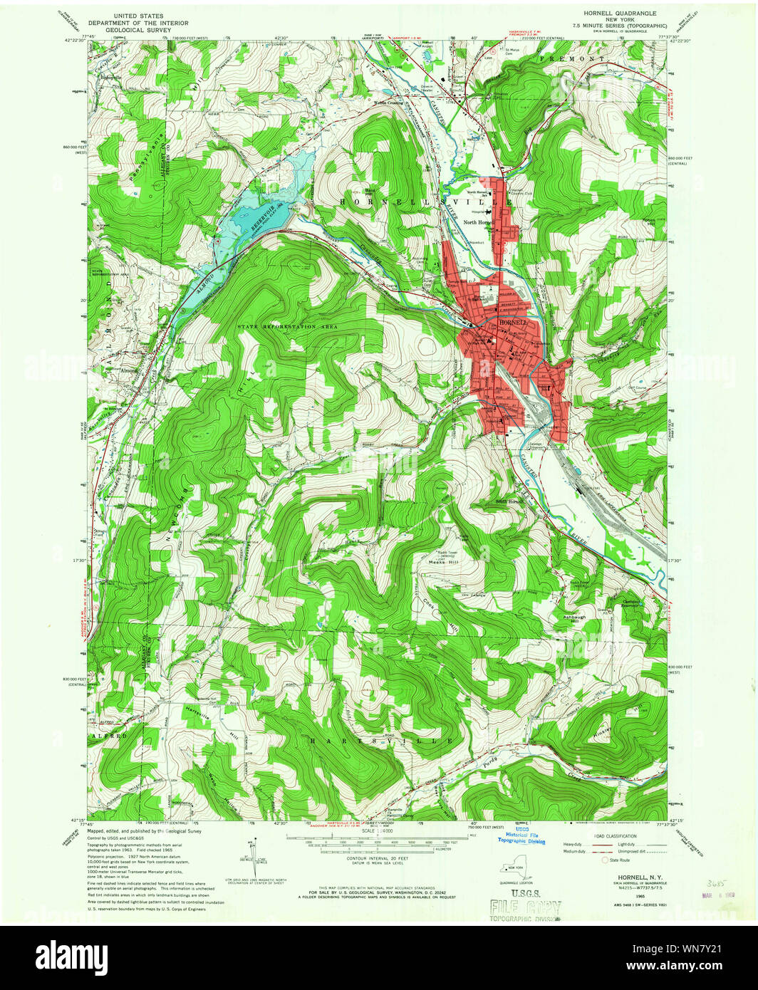 Map of hornell new york hires stock photography and images Alamy