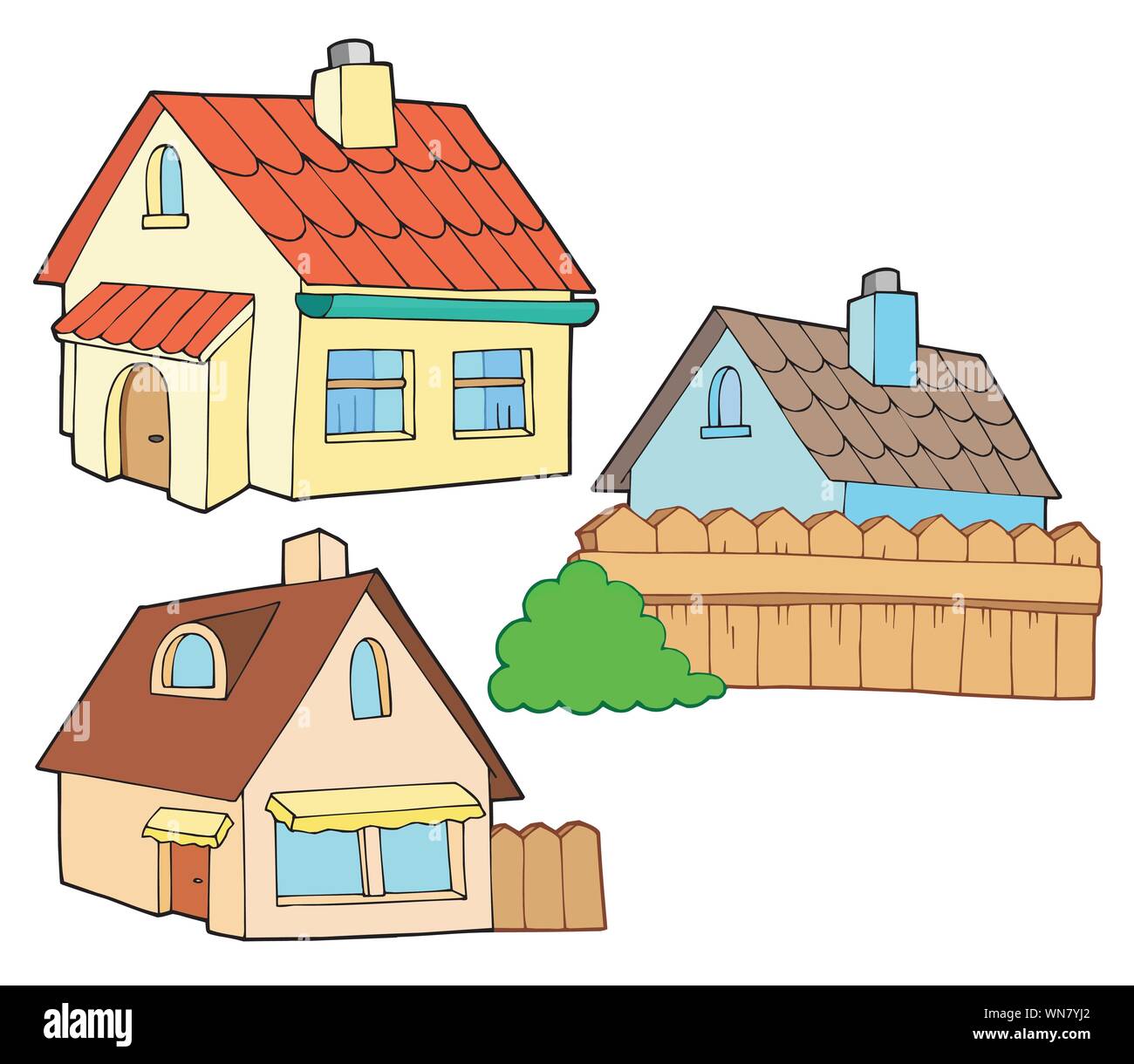 Collection of various houses Stock Vector Image & Art - Alamy