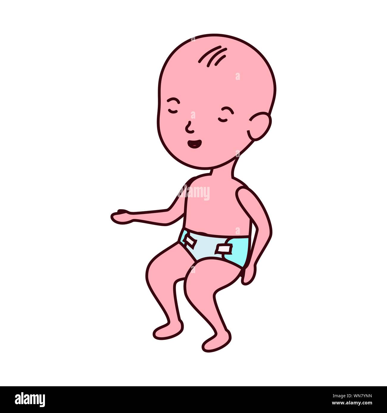 cute little boy baby character Stock Vector Image & Art - Alamy