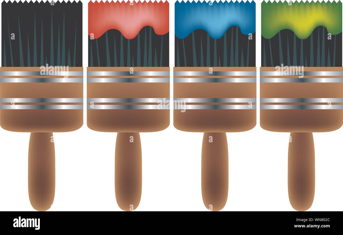 Paintbrush Set Stock Vector